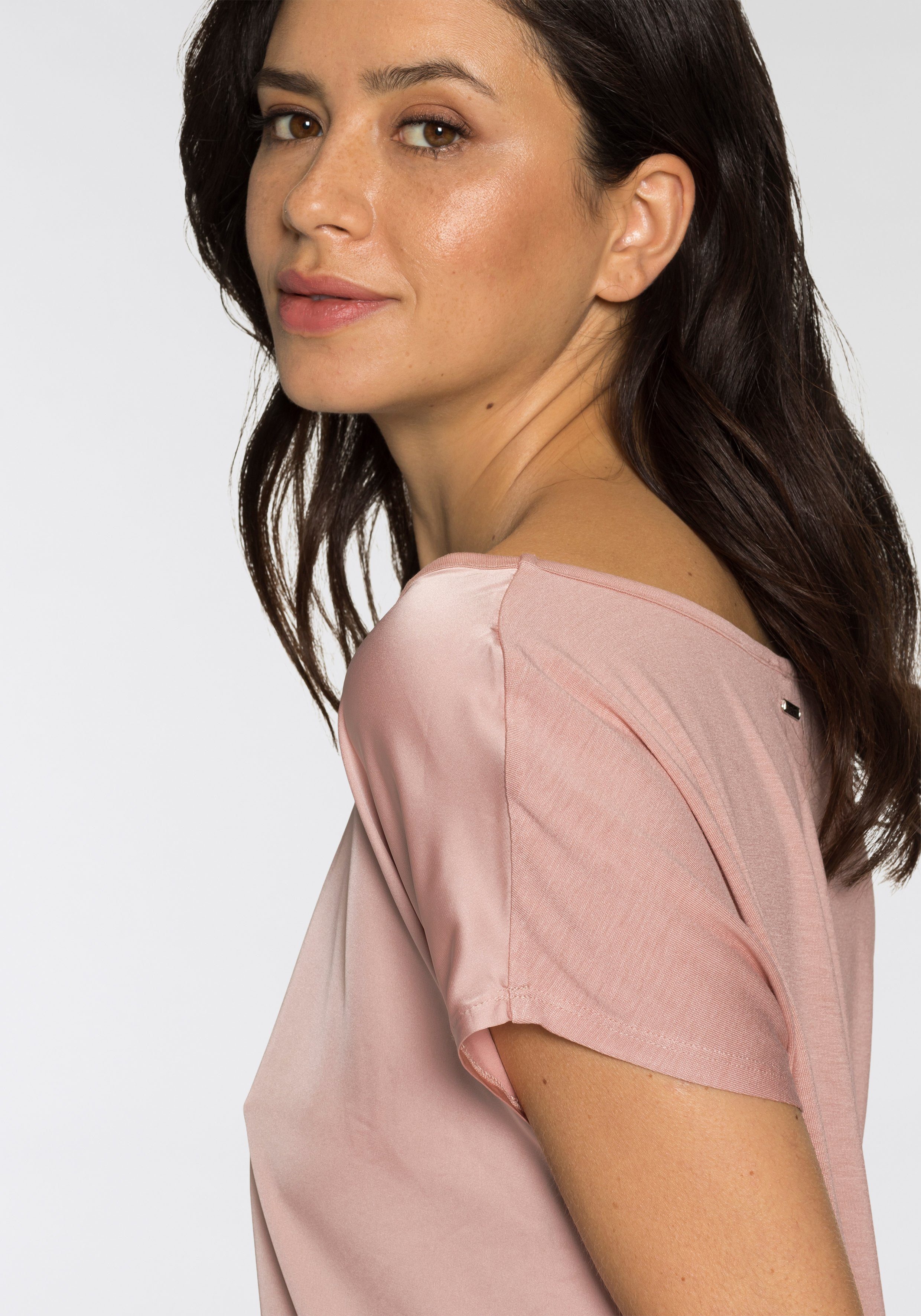 Laura Scott Shirtblouse van satijn en jersey