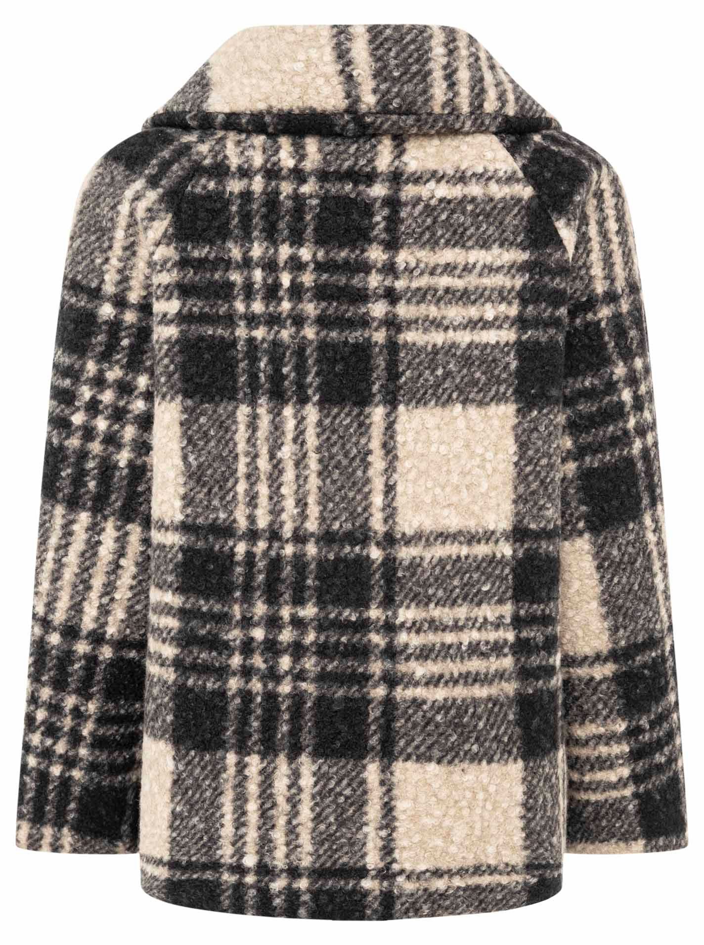 Zwillingsherz Winterjack Geruit Reverskraag, ruitpatroon, verwarmend