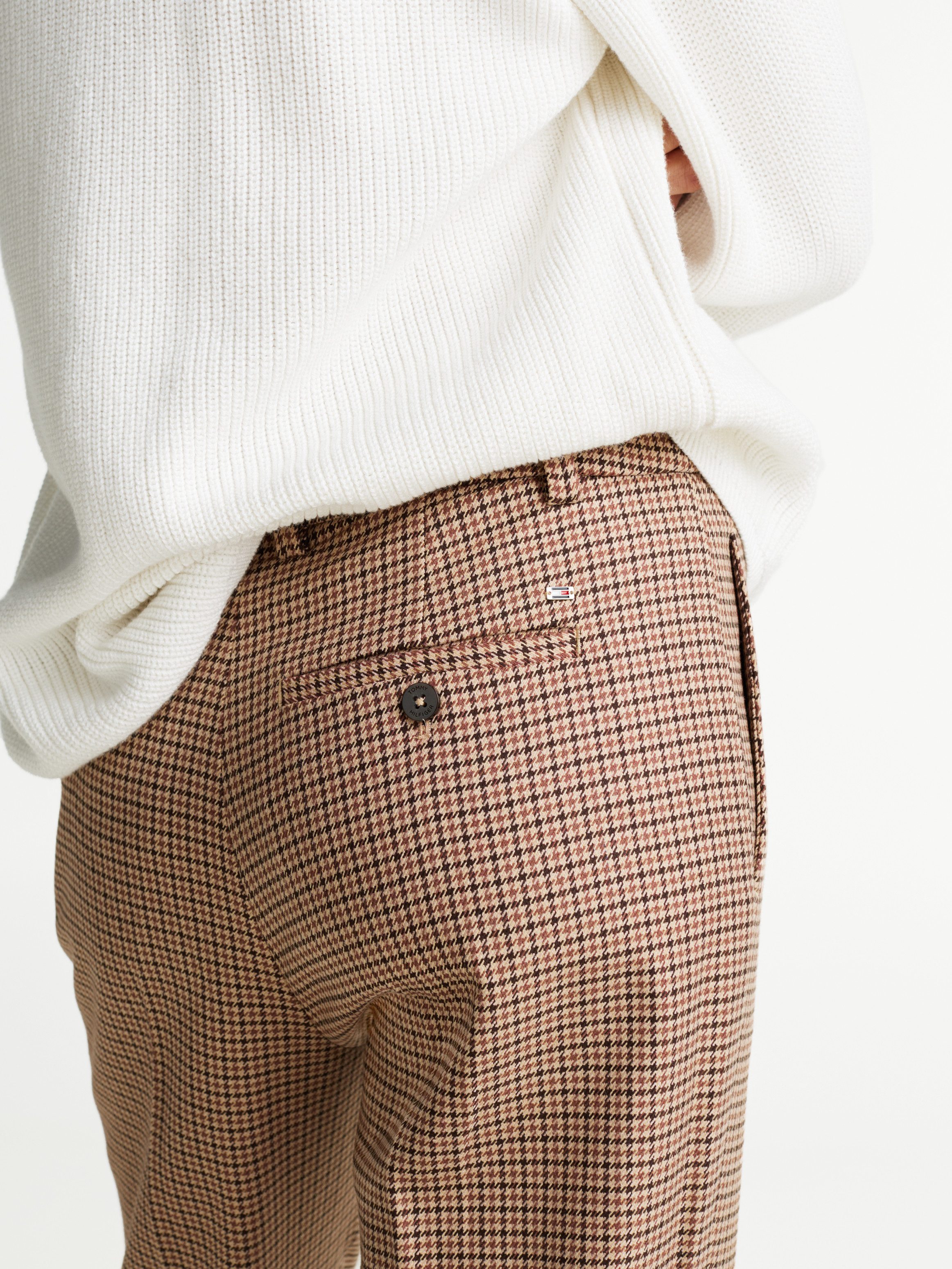 Tommy Hilfiger Geweven broek CORE CHECK SLIM STRAIGHT PANT