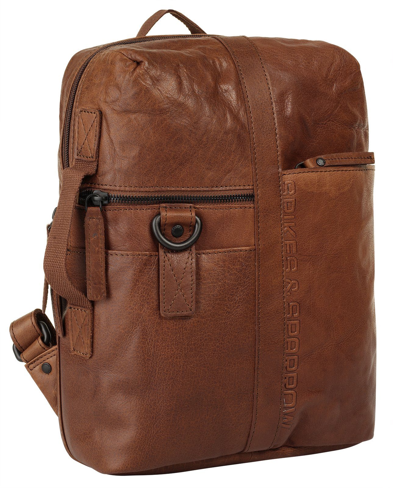 Spikes & Sparrow Laptoprugzak echt leder