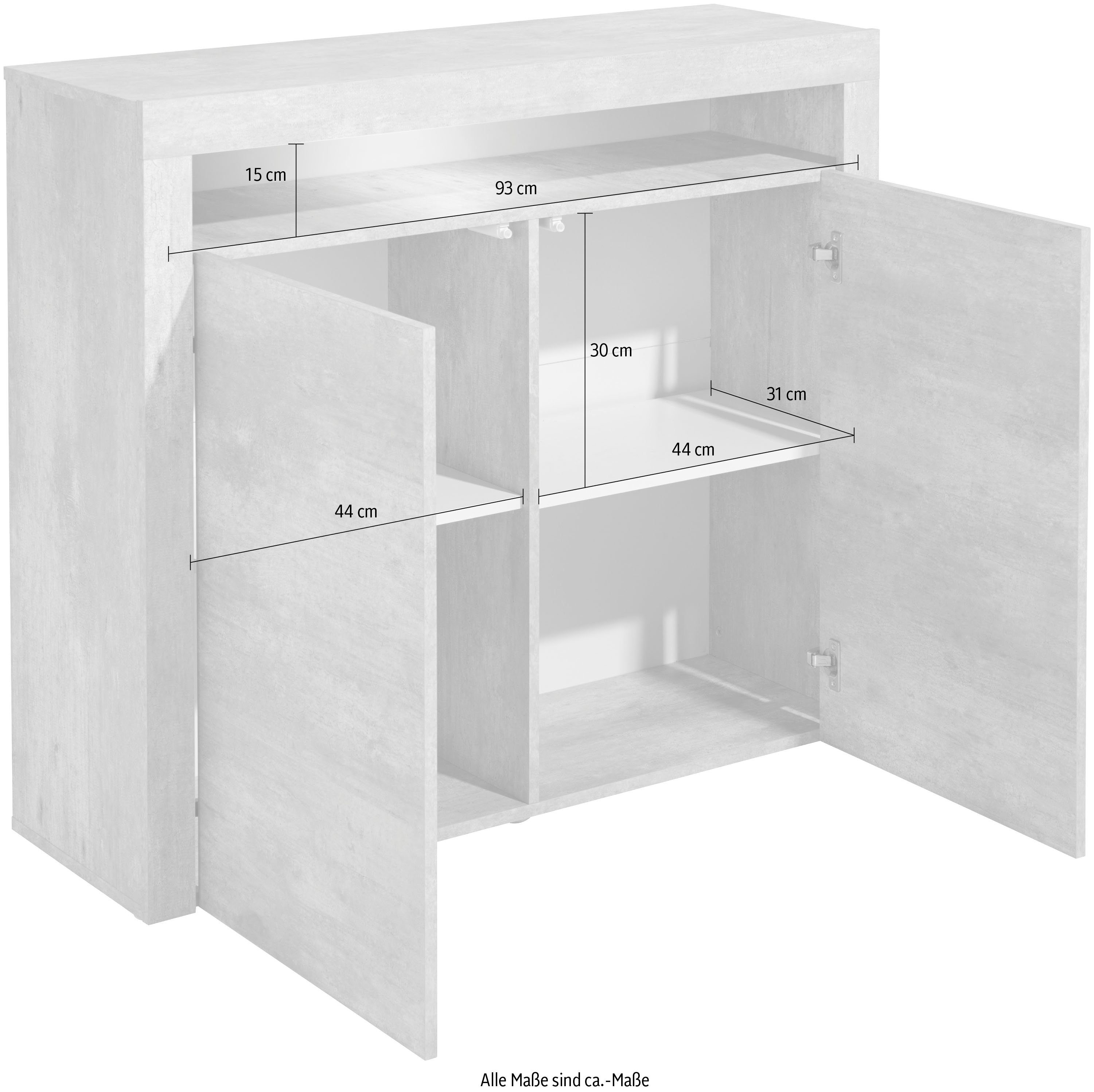 borchardt Möbel Highboard Santa Fe Breedte 107 cm