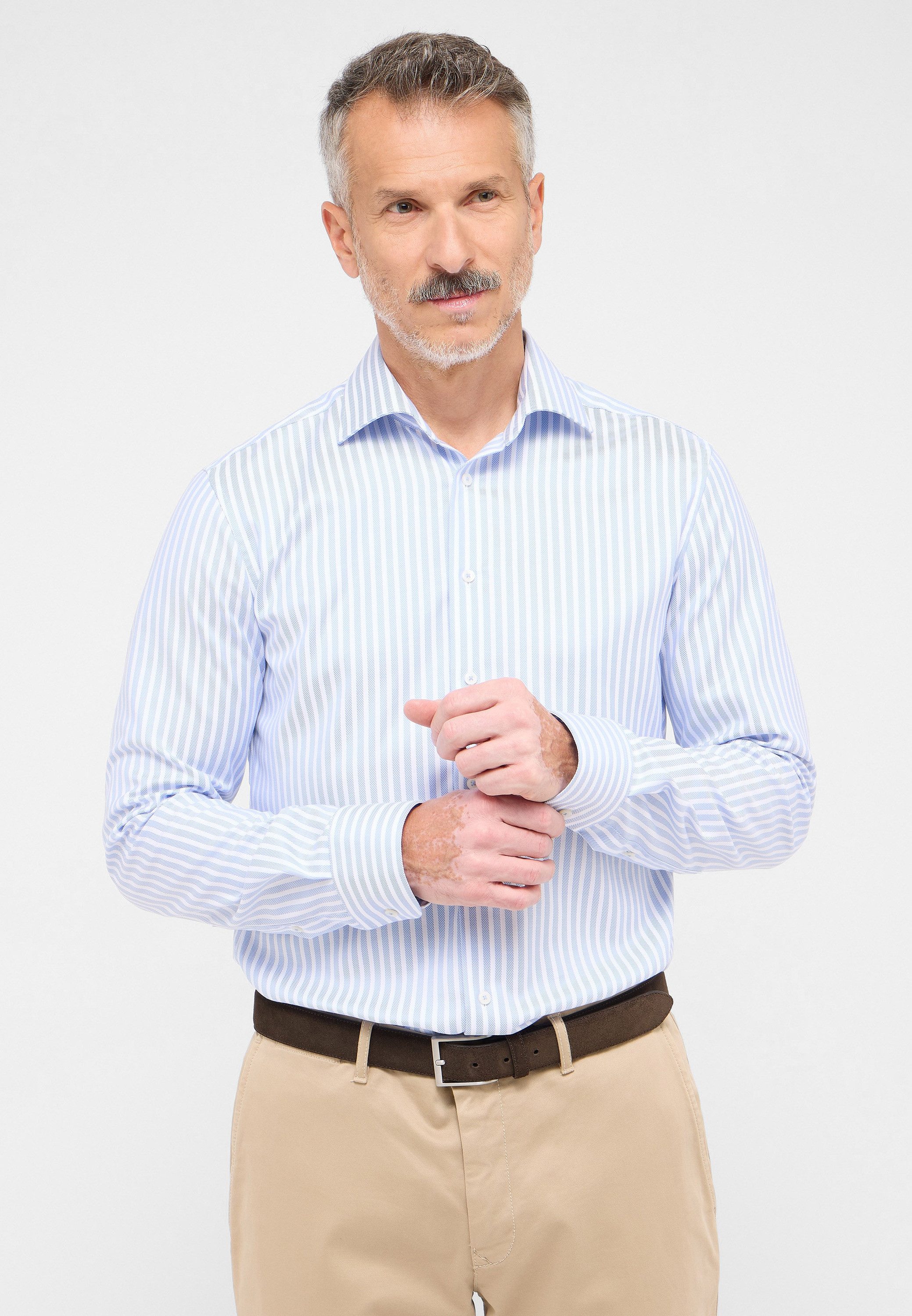 ETERNA SLIM FIT Slim fit zakelijk overhemd met kentkraag