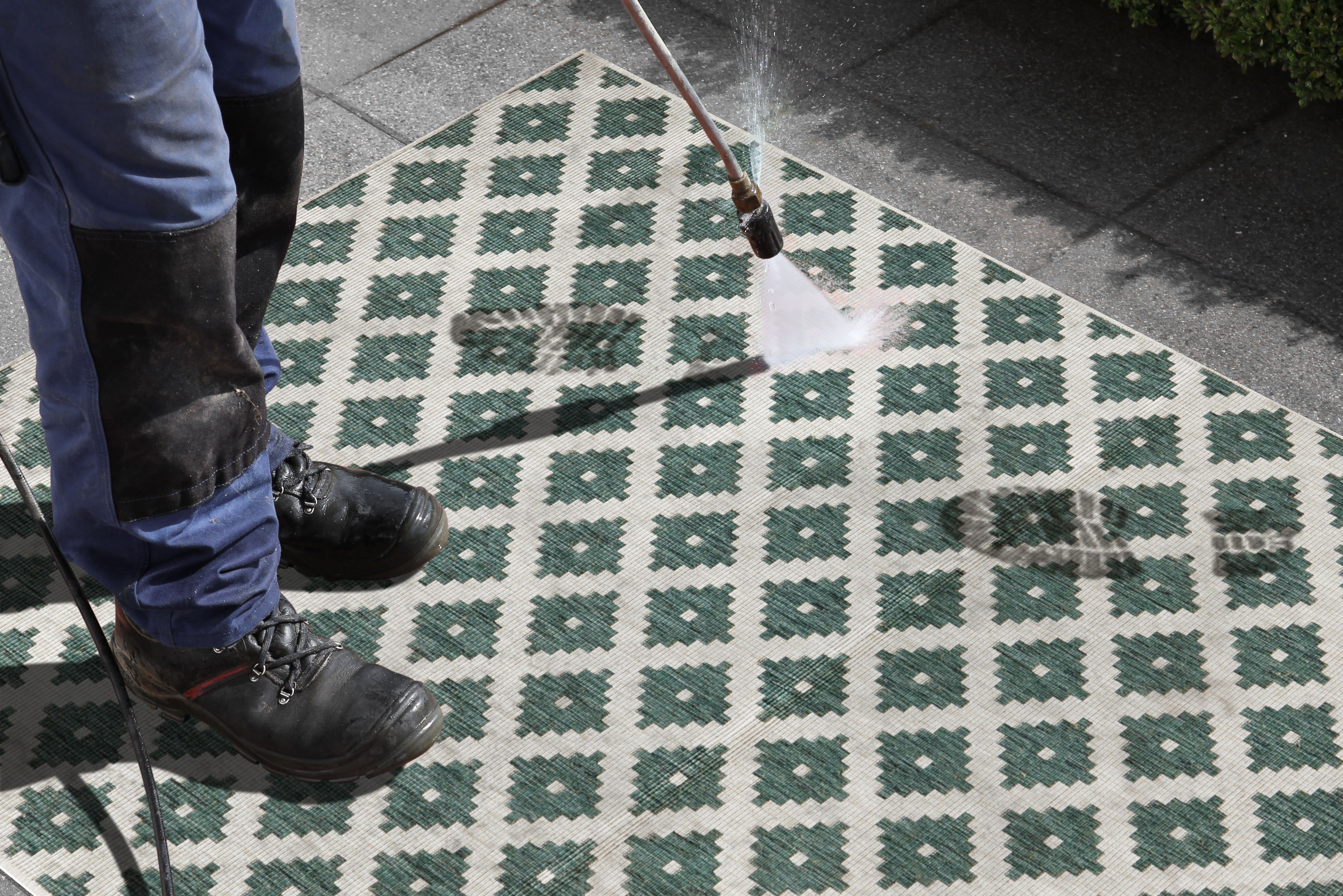 NORTHRUGS Vloerkleed Nizza omkeerbaar tapijt Binnen- en buitengebruik, weerbestendig, balkon, loper, woonkamer, waterbestendig