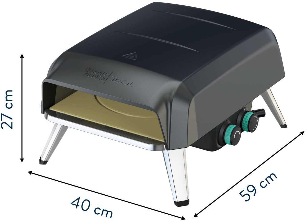 Tefal Pizza-oven Jamie Oliver by Tefal Pizza Pronto, compacte gaspizzaoven voor thuis