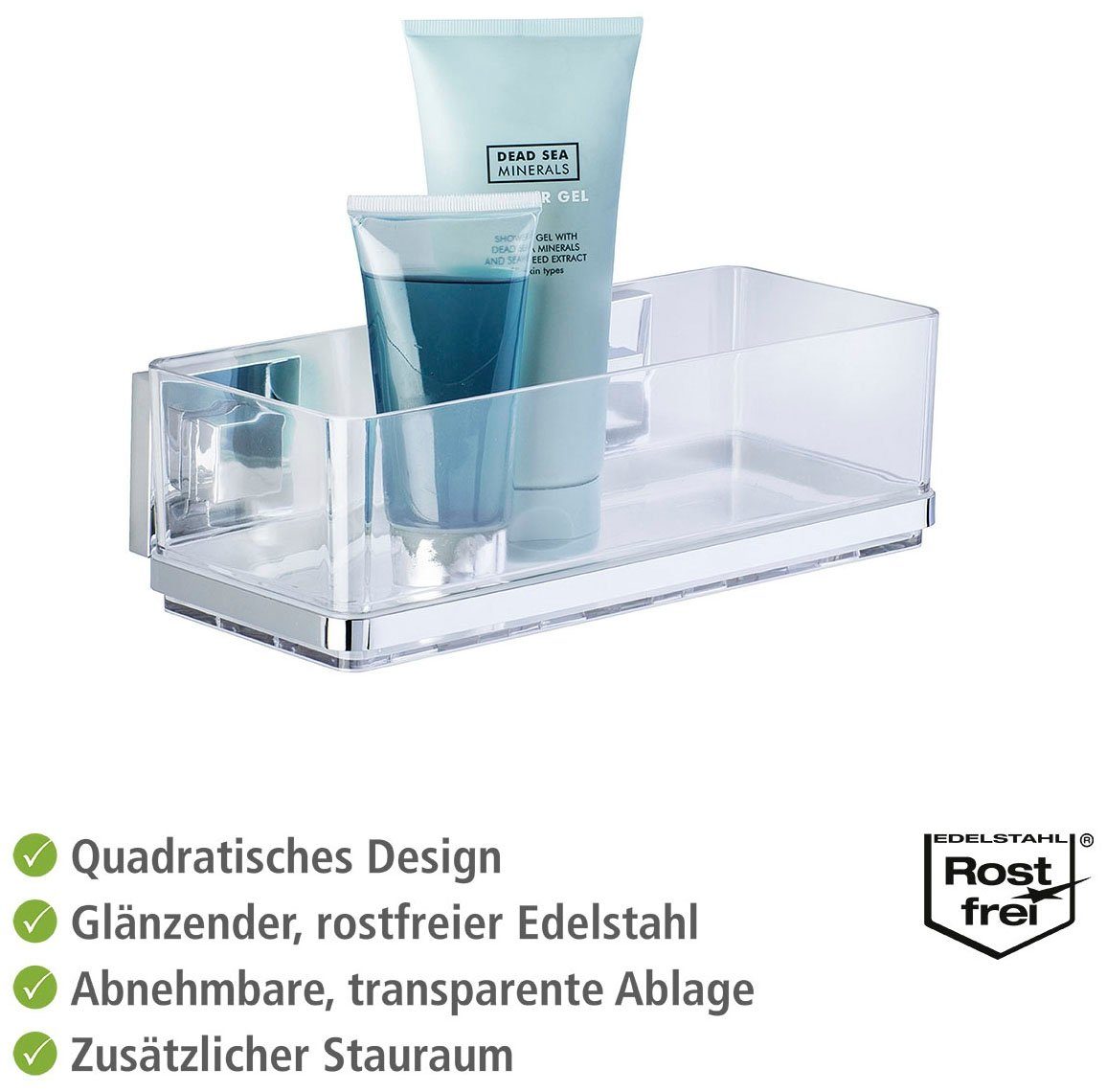 WENKO Doucherekje Vacuum-Loc Quadro