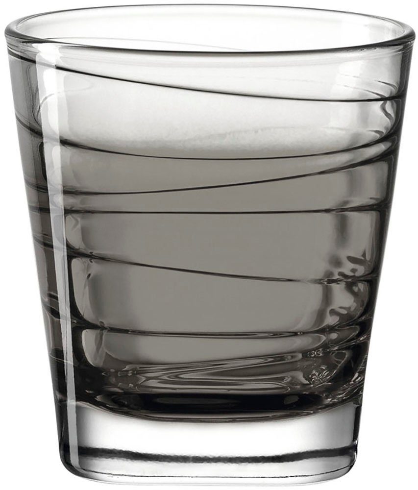 LEONARDO glazenset Trinkglas VARIO STRUTTURA 6er-Set 250 ml anthrazit (set)