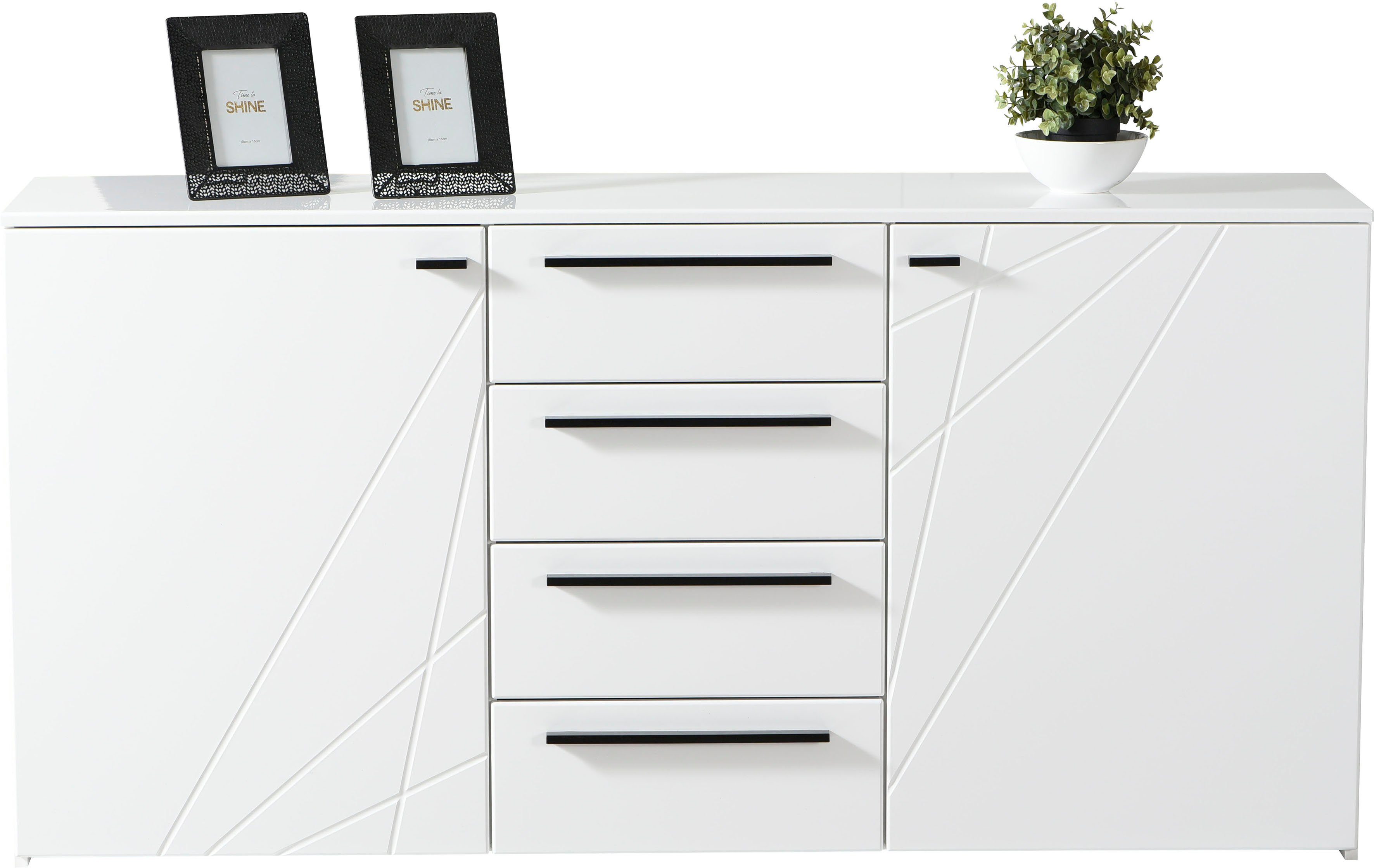 INOSIGN Kast met laden en deuren Ksanti Met 4 laden, hoogglanzend front