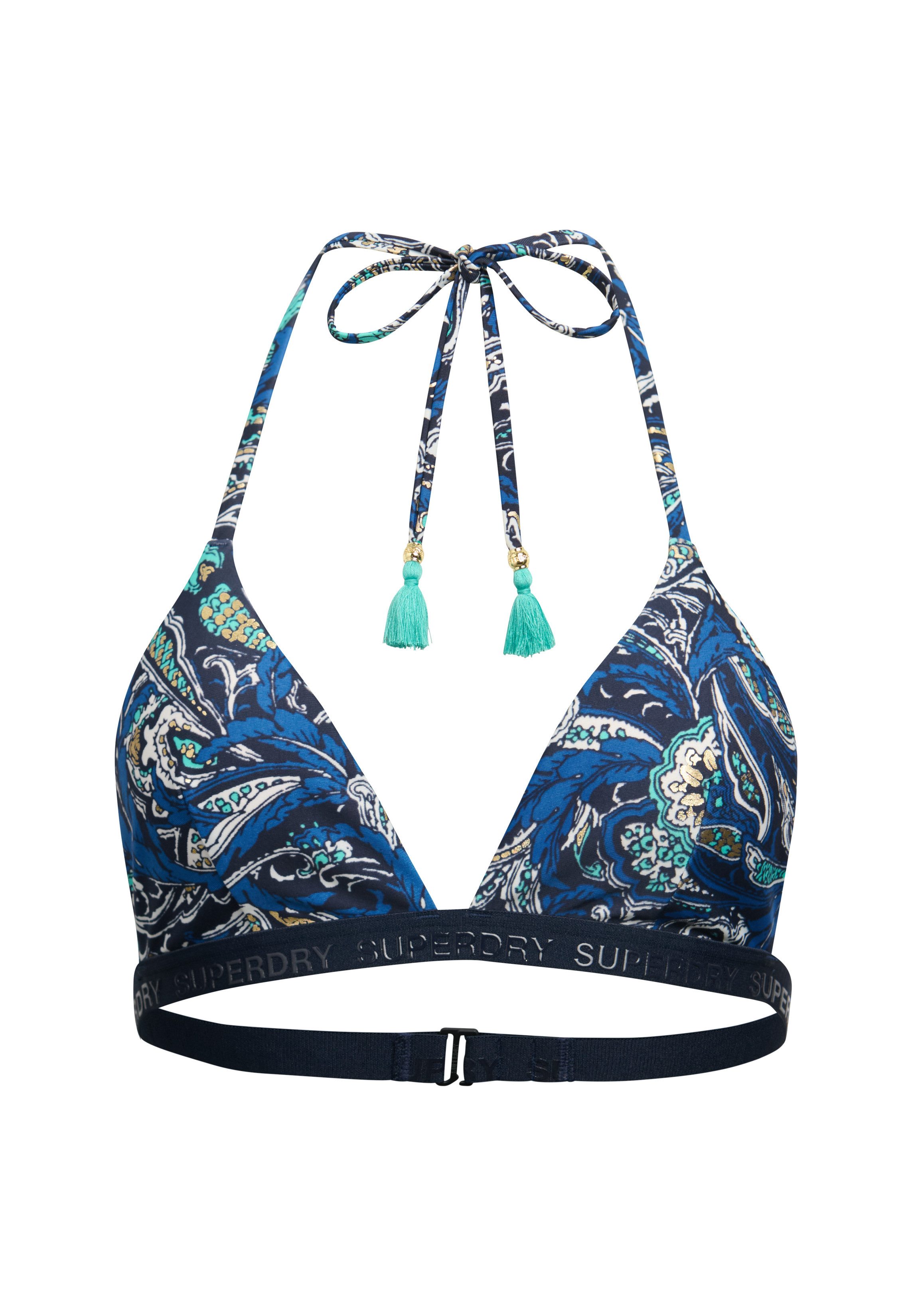 Superdry Triangel-bikinitop PRINT TRIANGLE BIKINI TOP