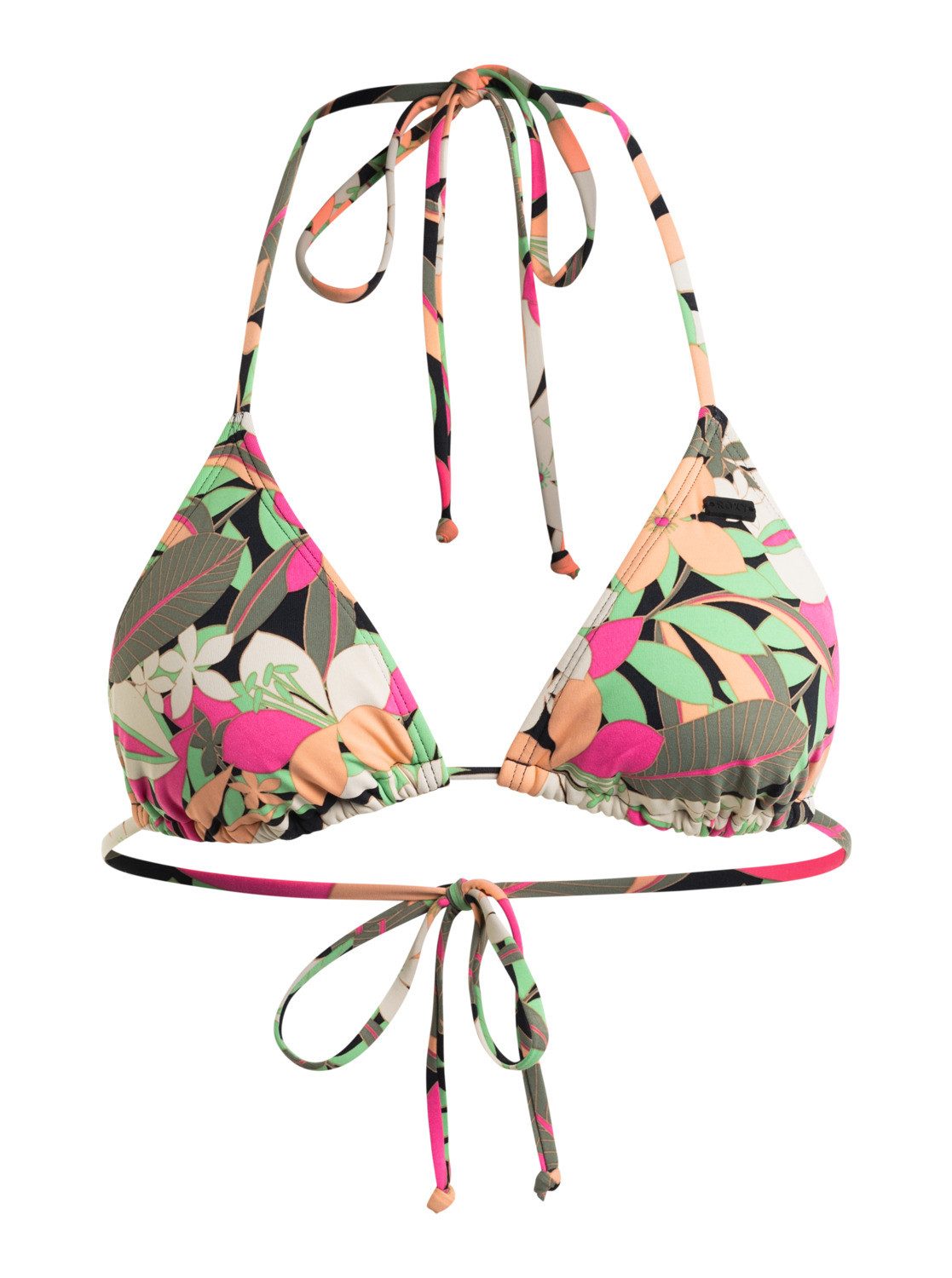 Roxy Triangel-bikinitop Printed Beach Classics dames tankini's met beugel maat L zwart