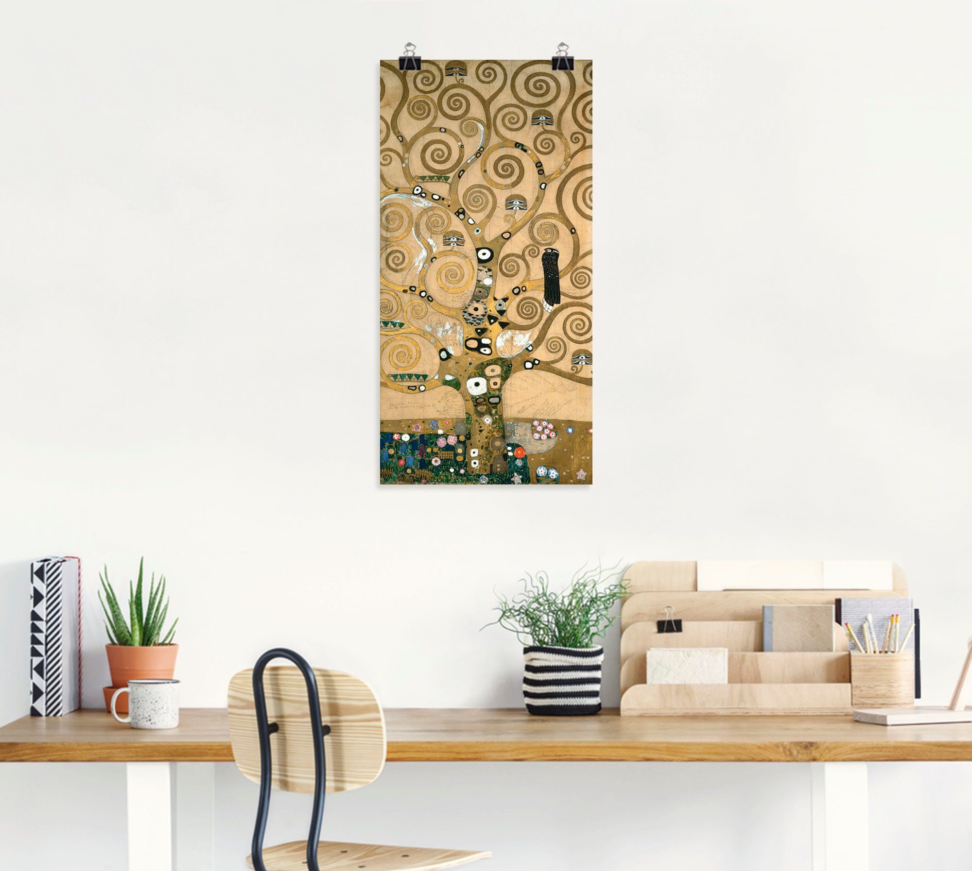 Artland Artprint Levensboom. Detail, werksjabloon als artprint op linnen, poster, muursticker in verschillende maten
