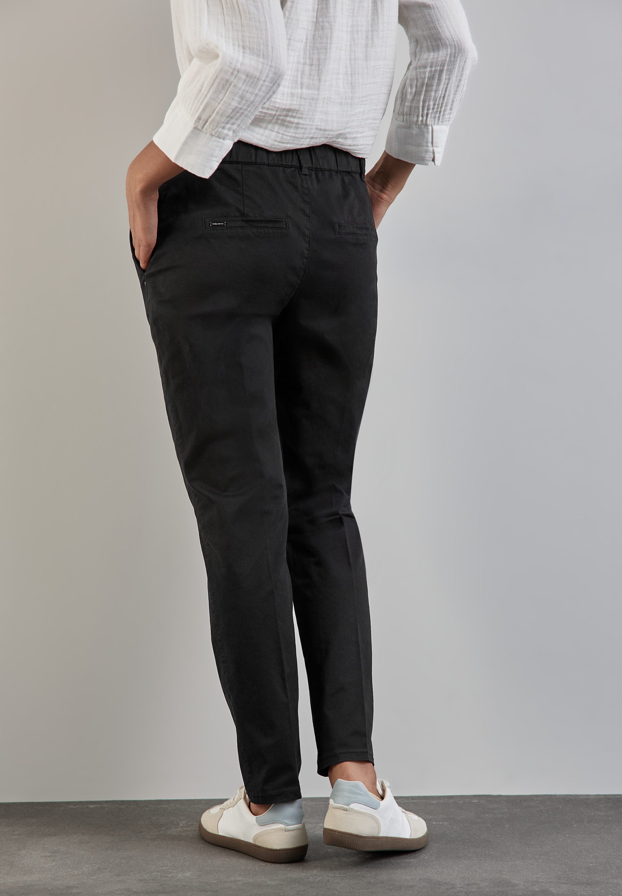 STREET ONE Chino met persplooien
