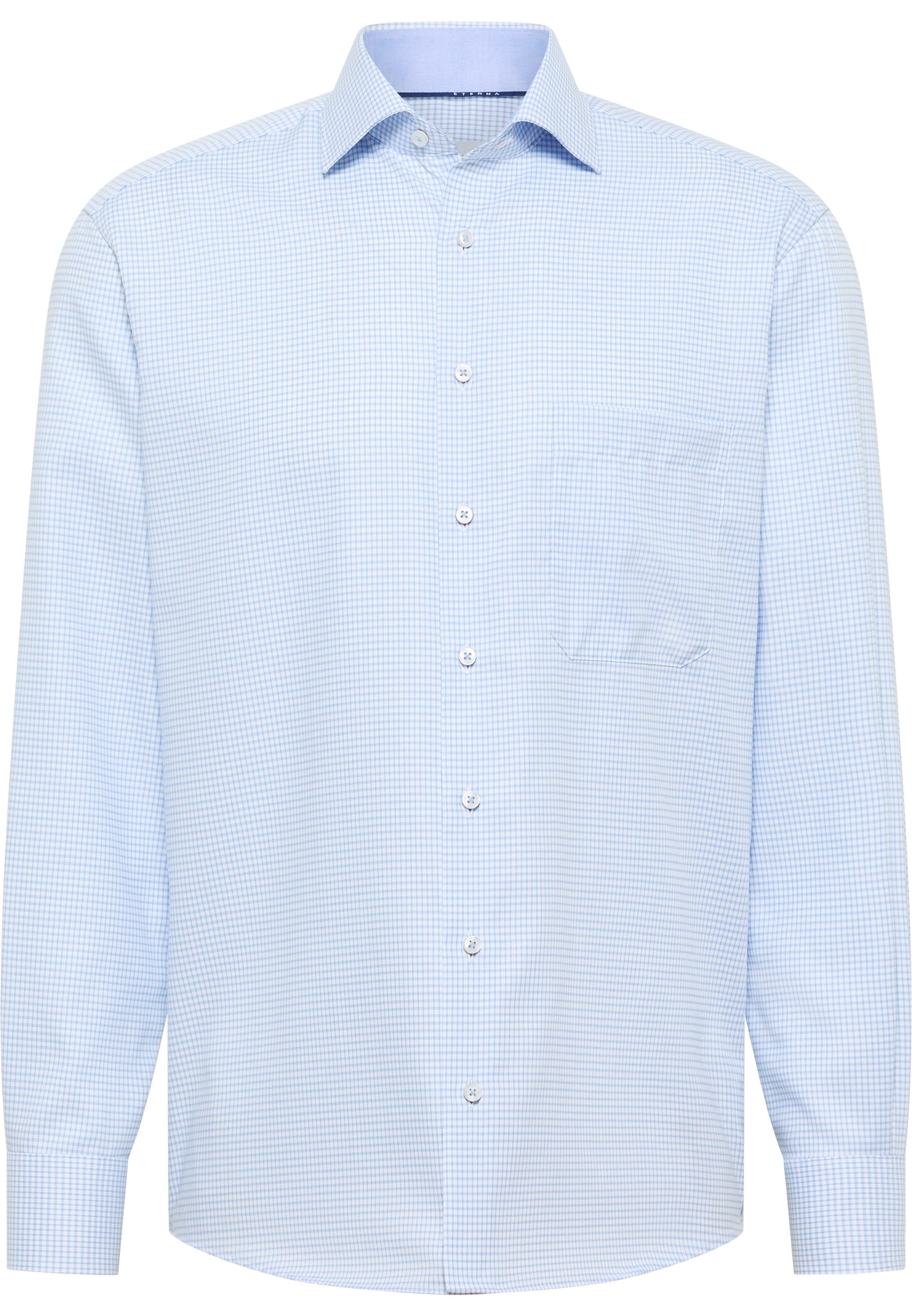 Eterna Overhemd met lange mouwen Comfort fit NON IRON (strijkvrij)