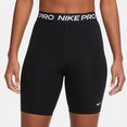 nike short pro women's high-rise " shorts zwart