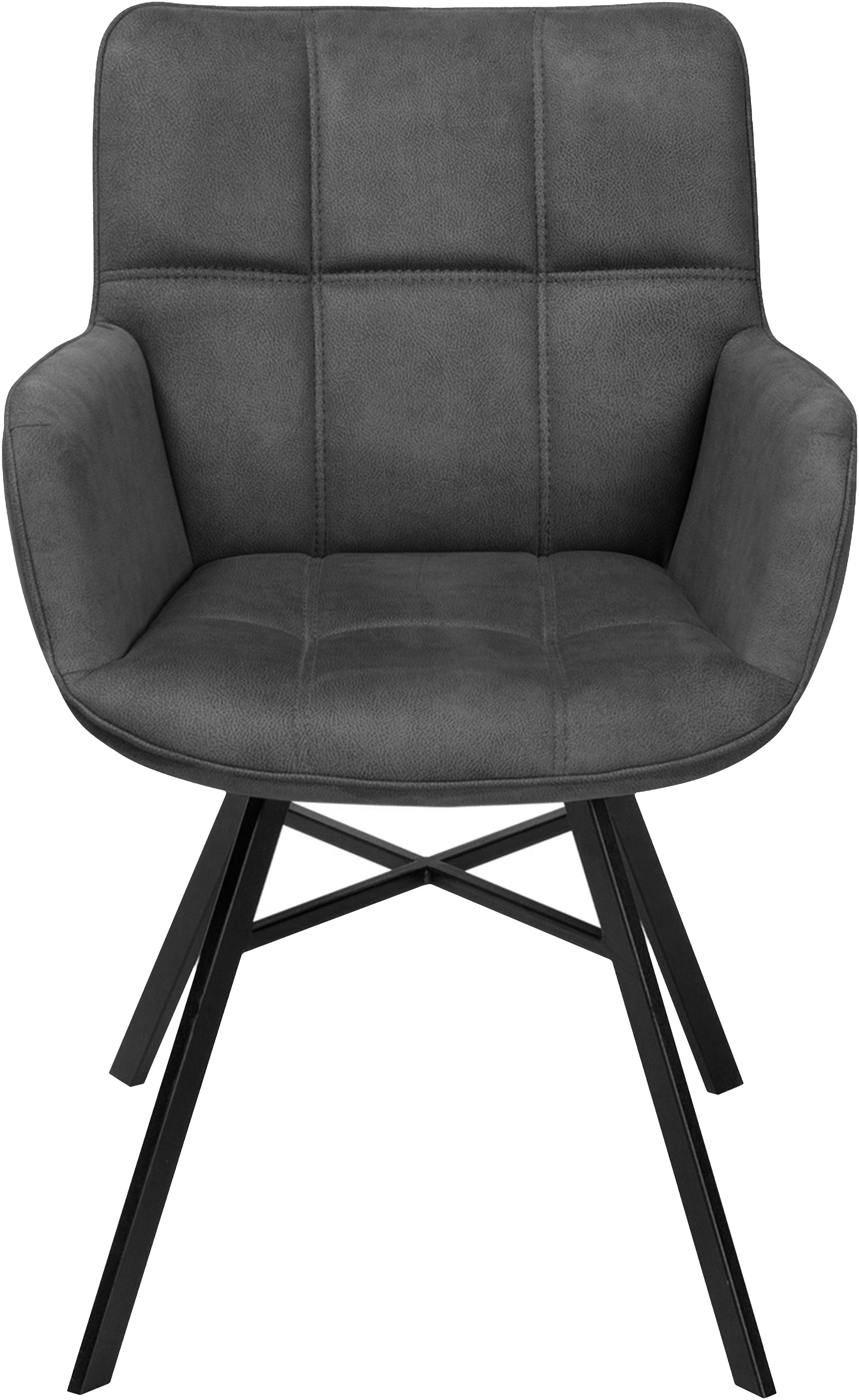OMG Design Stoel met armleuningen Marcon Eetkamerstoel, onderhoudsvriendelijke bekleding