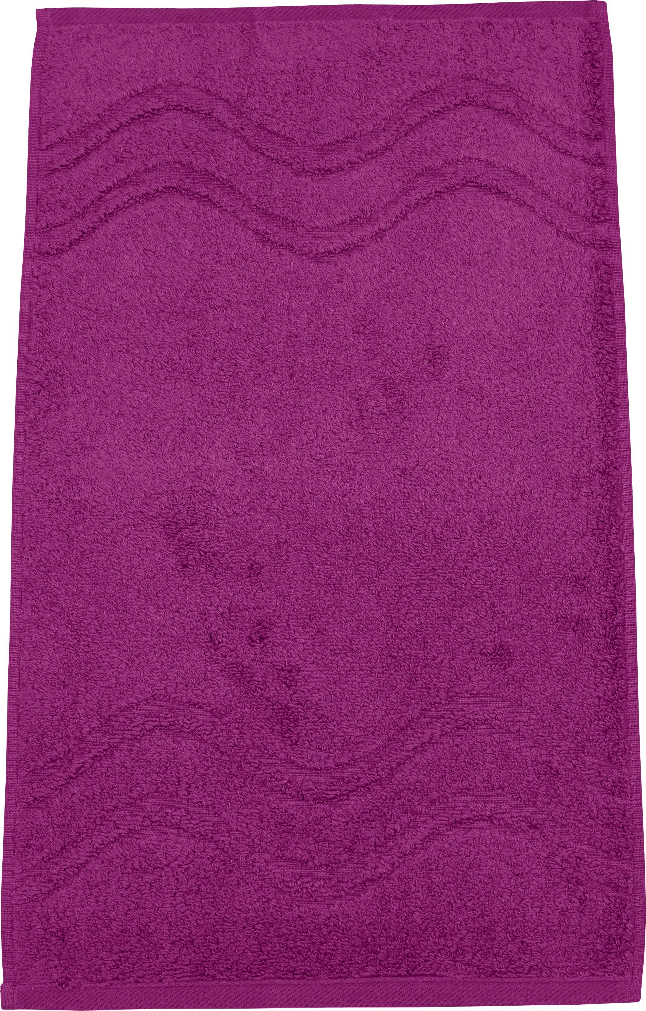 ROSS Gastendoek Cashmere feeling met golven-randdessin (6-delig)