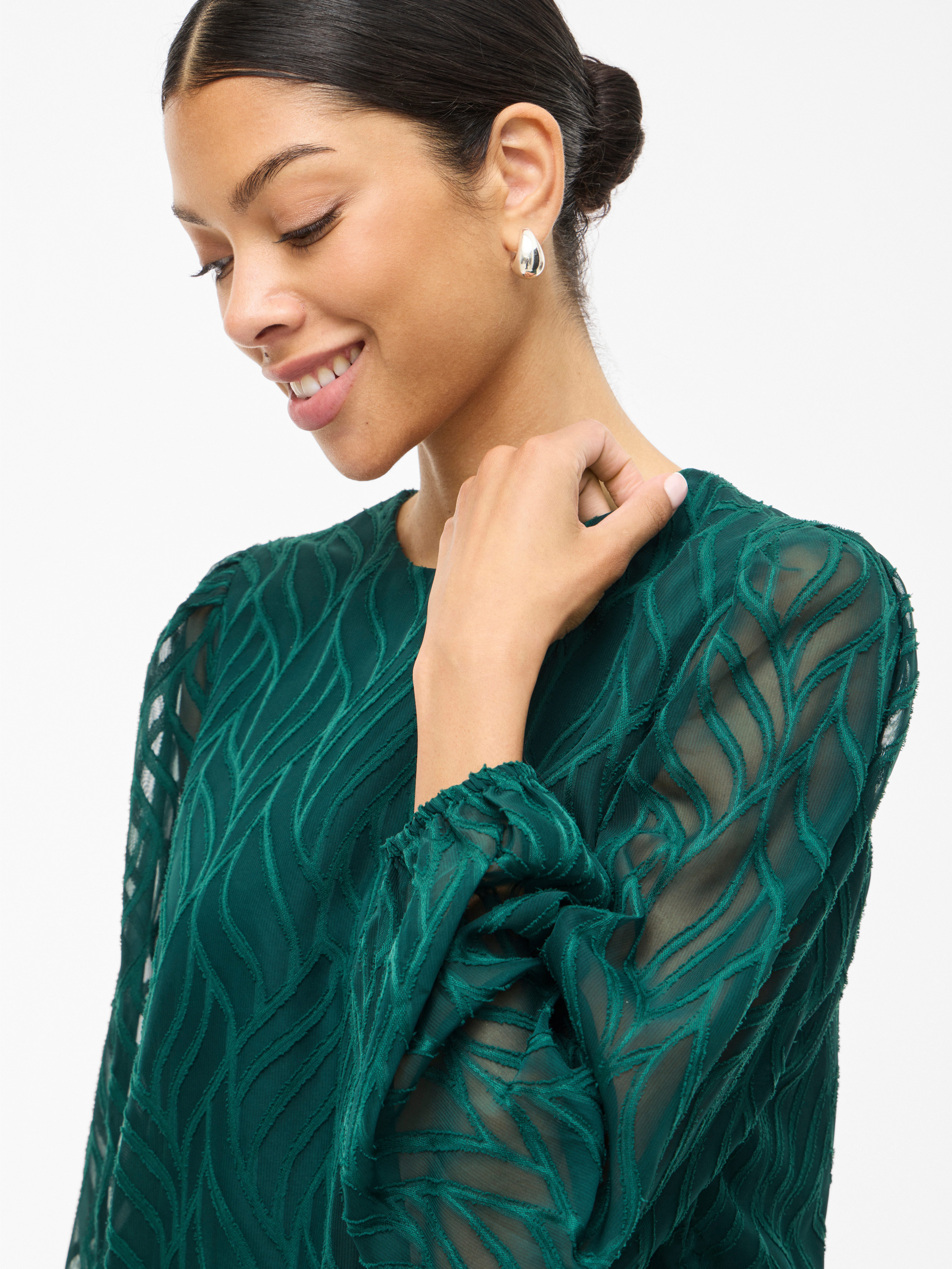 Vila Shirt VIMIKA O-NECK L/S TOP - NOOS