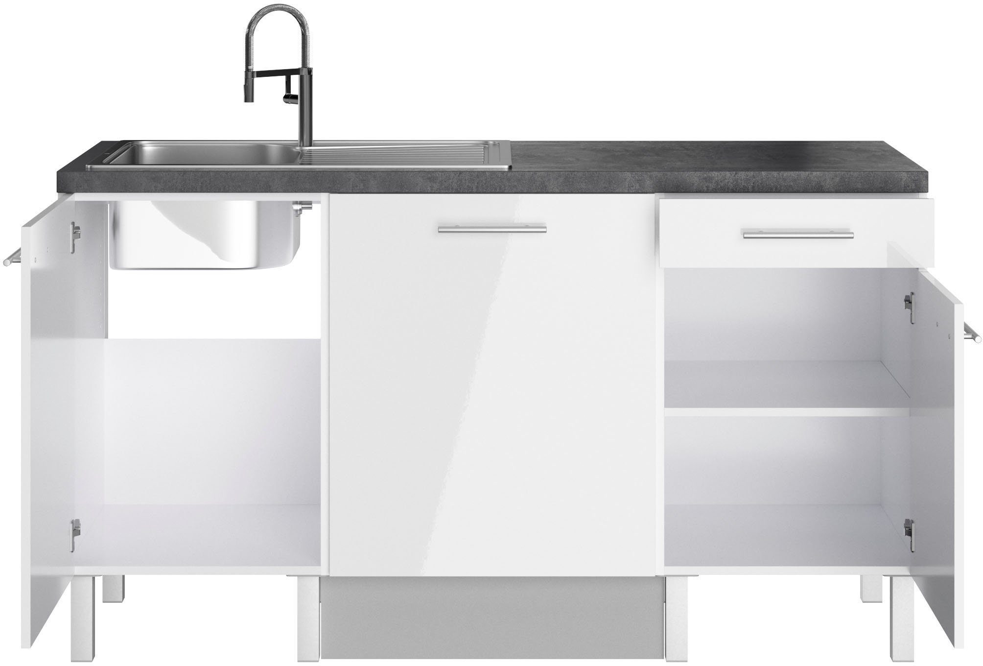 OPTIFIT Pantry keuken Lilly Breedte 160 cm, optioneel met elektrische apparaten
