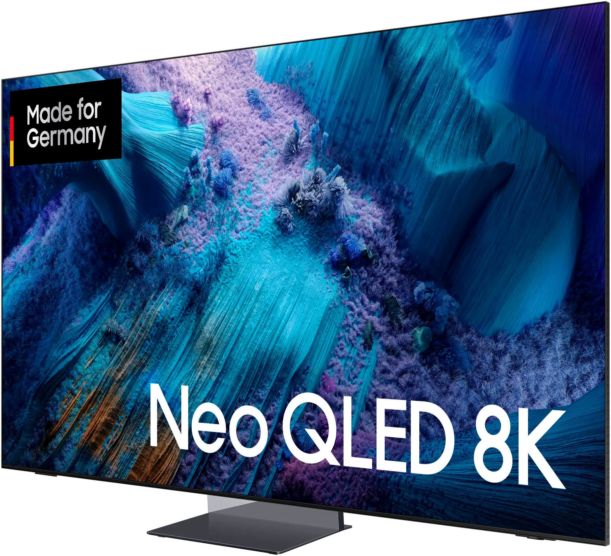 Samsung QLED-TV GQ85QN990FT QLED Mini LED-televisie, 8k ai upscaling pro & glare free, draadloze one connect box, art store