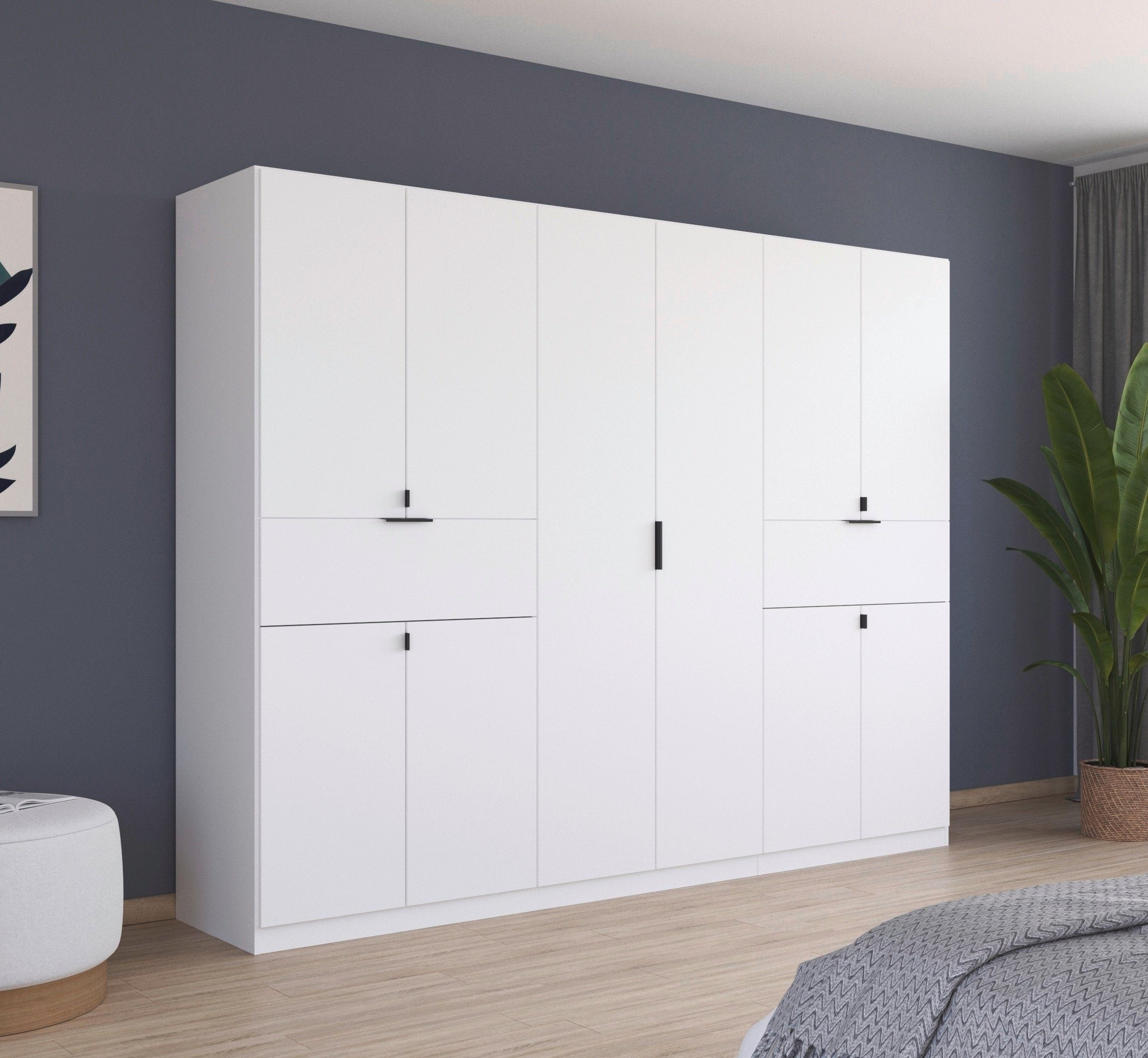 rauch Draaideurkast Kledingkast kast garderobe waskast TICAO met 2 ruime lades, veel opbergruimte made in germany