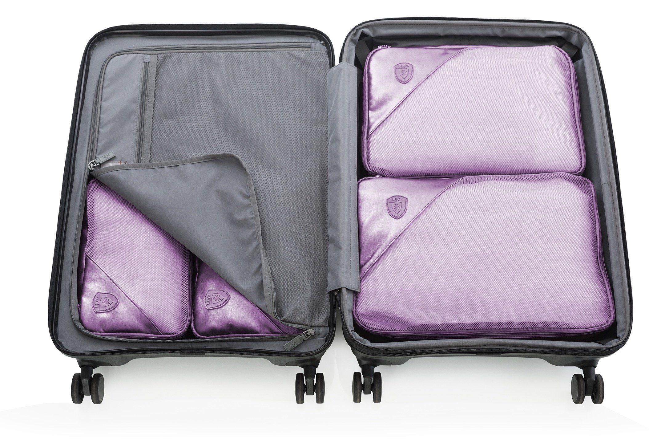 Heys Kofferorganizer Metallic Packing Cube x Joachim Llambi bagagecube pakcube kledingtas (set 5-delig Pakket tas set)