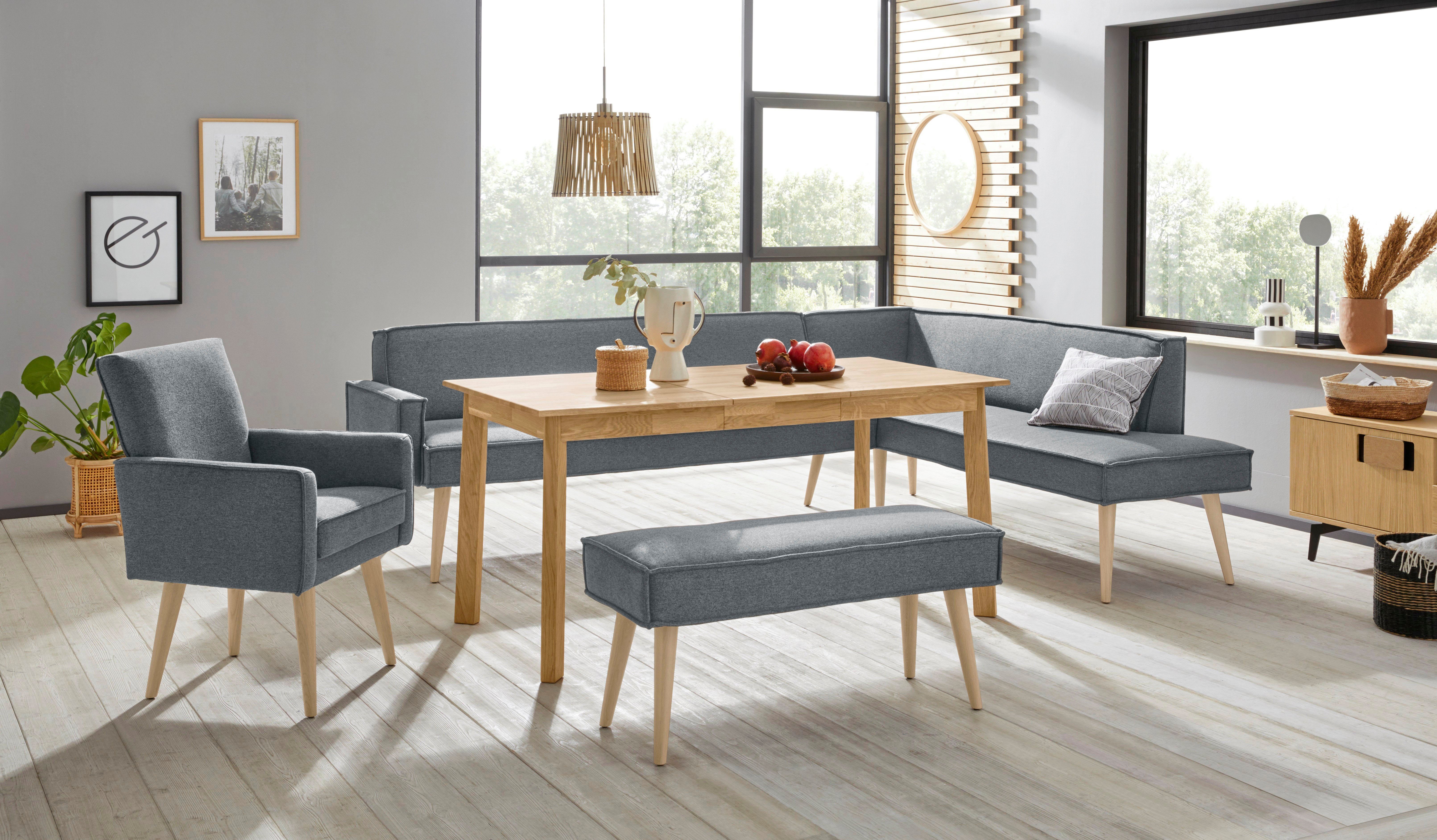 exxpo - sofa fashion Fauteuil Lungo, loungestoel met moderne biesstiksels, comfortabel en elegant