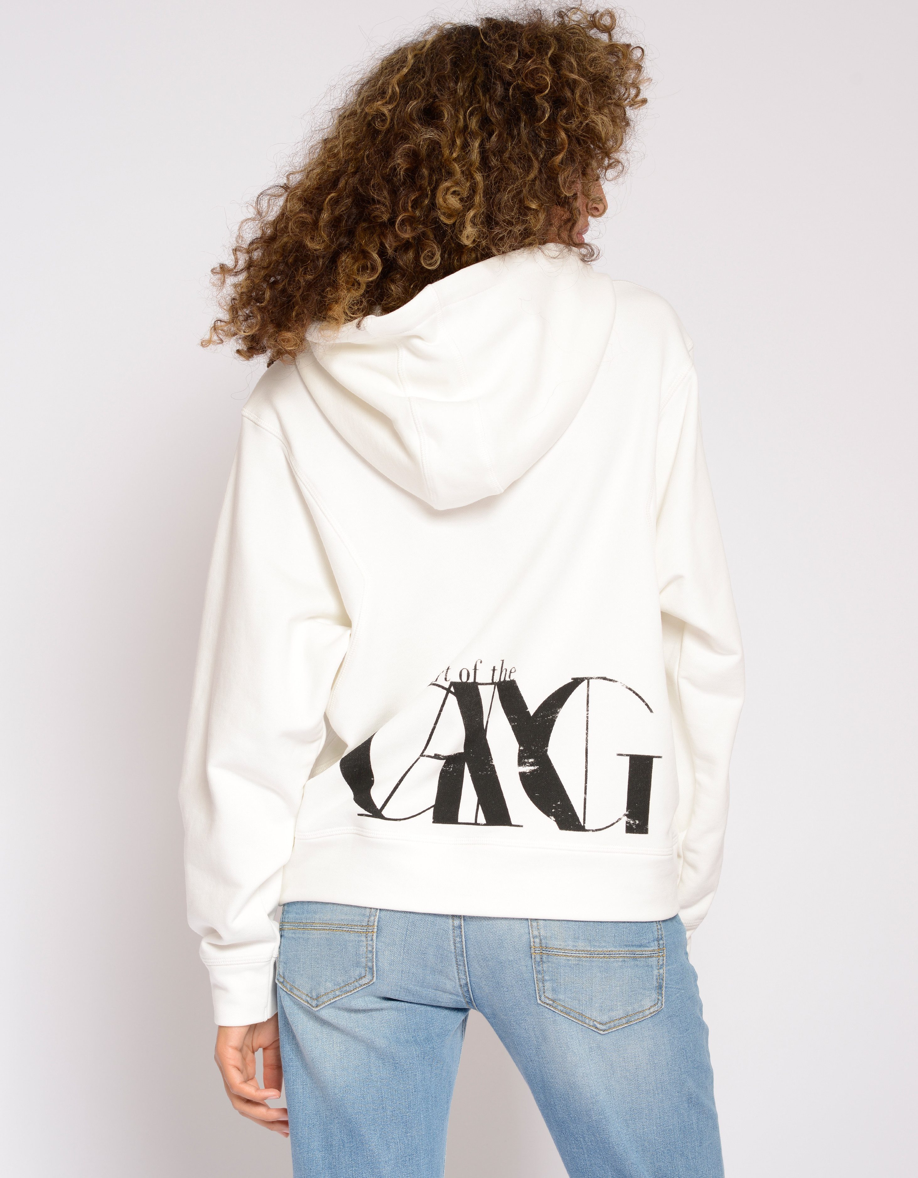 GANG Hoodie 94TINI HOODY met capuchon en logo op de achterkant