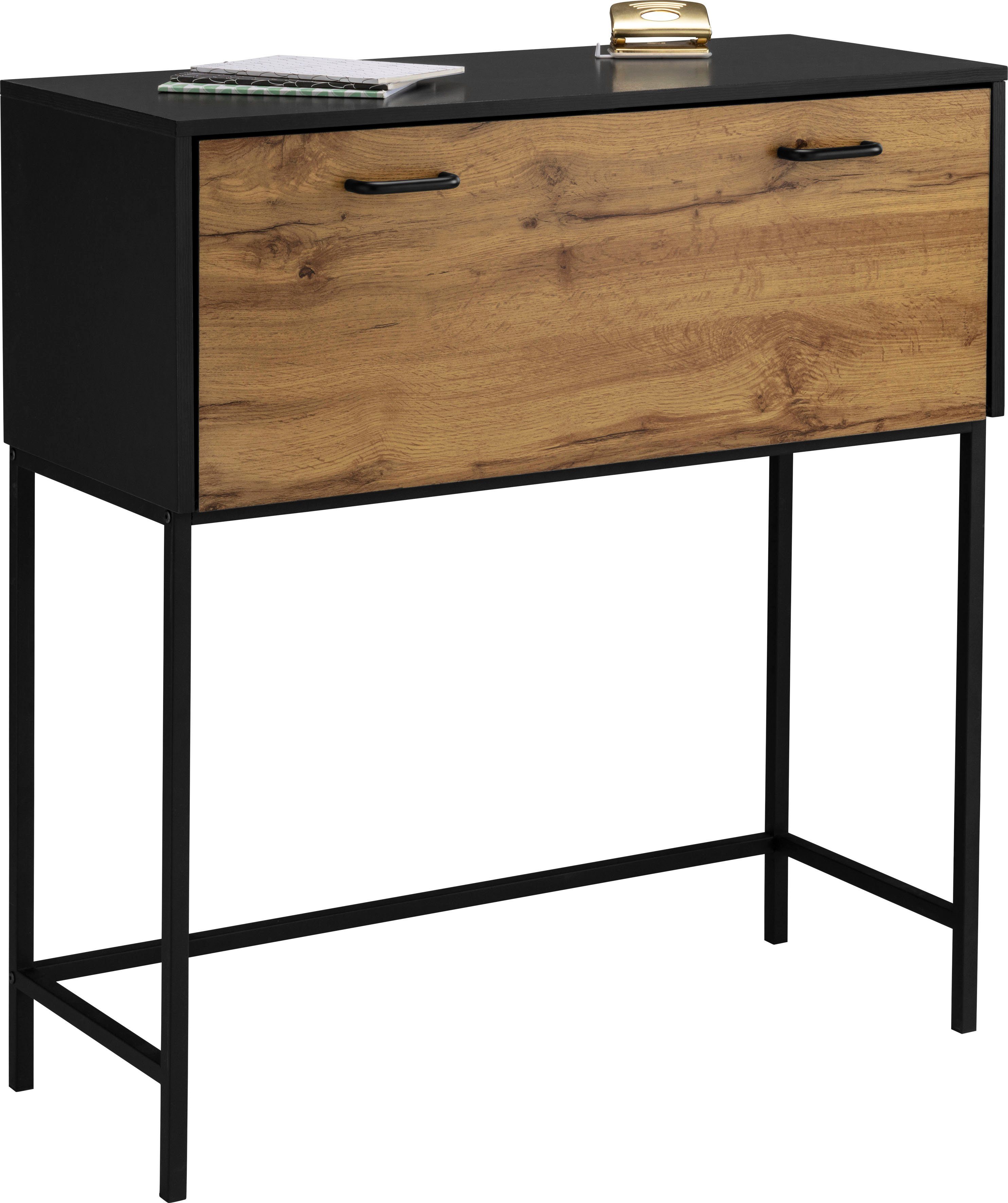 Places of Style Secretaire Rocco Breedte 90 cm,klep met magneetsluiting