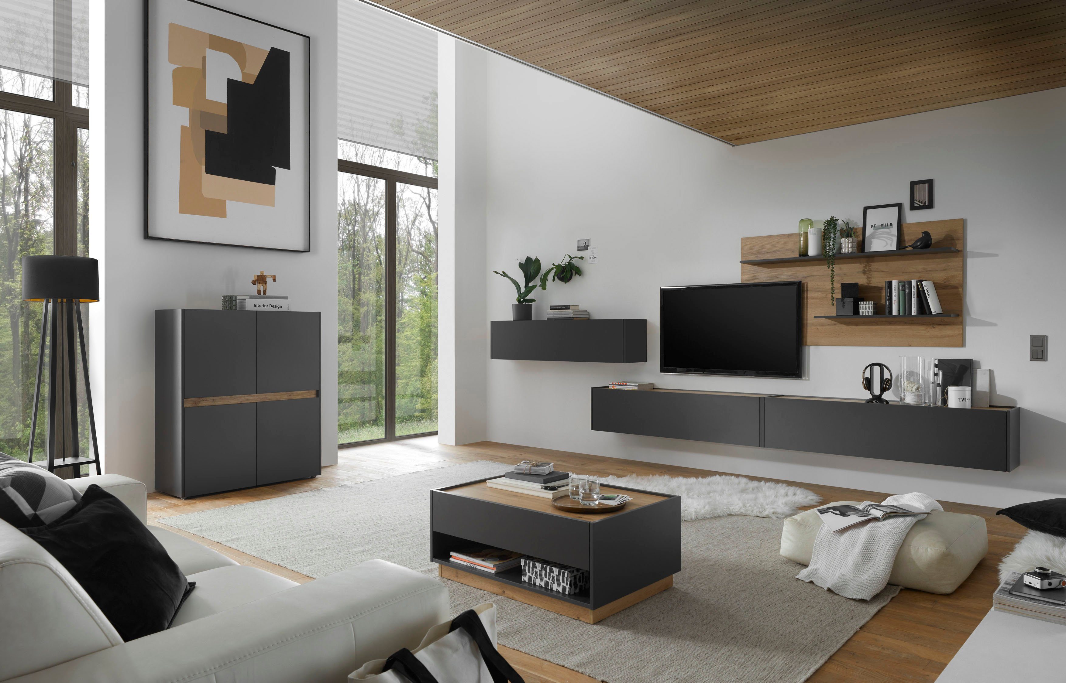 INOSIGN Wandmeubel City/Giron Breedte ca. 400 cm (set, 4-delig)