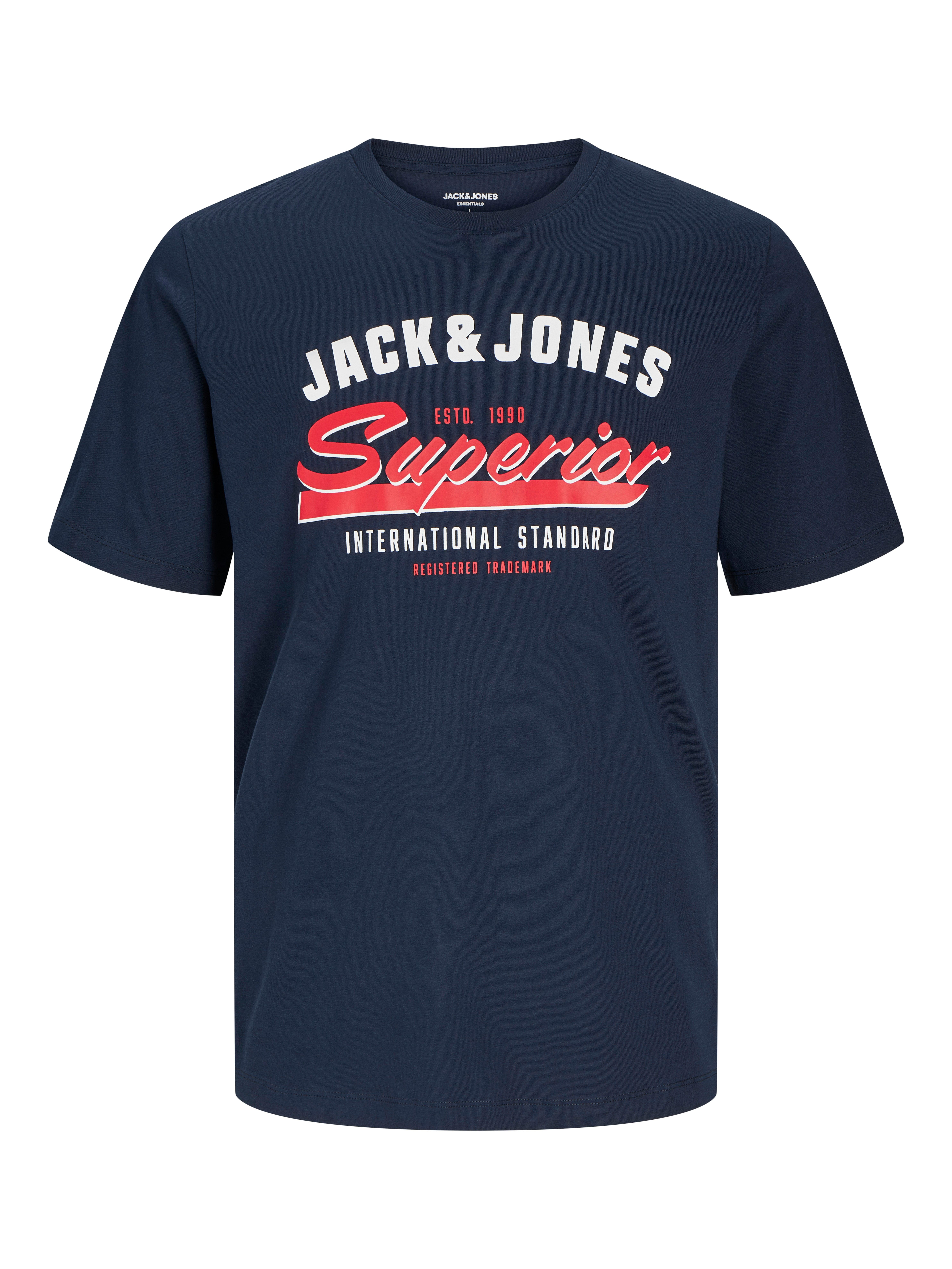 Jack & Jones PlusSize T-shirt JJELOGO TEE SS O-NECK 2 COL AW24 S PLS