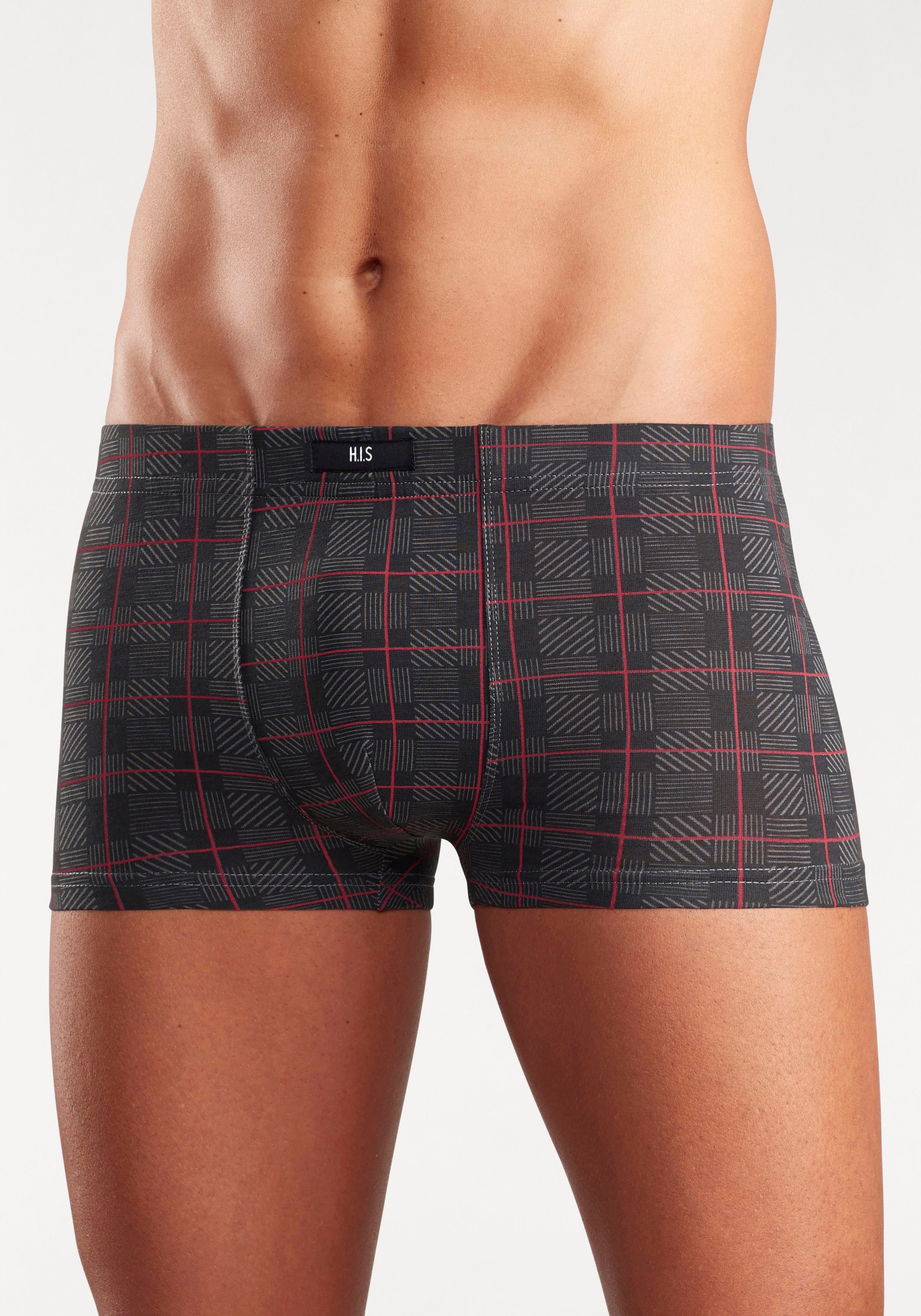 H.I.S Hipster strak zittende boxershorts van katoen-stretch (set, 5 stuks)