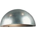 nordlux wandlamp voor buiten scorpius maxi kap van verzinkt staal zilver
