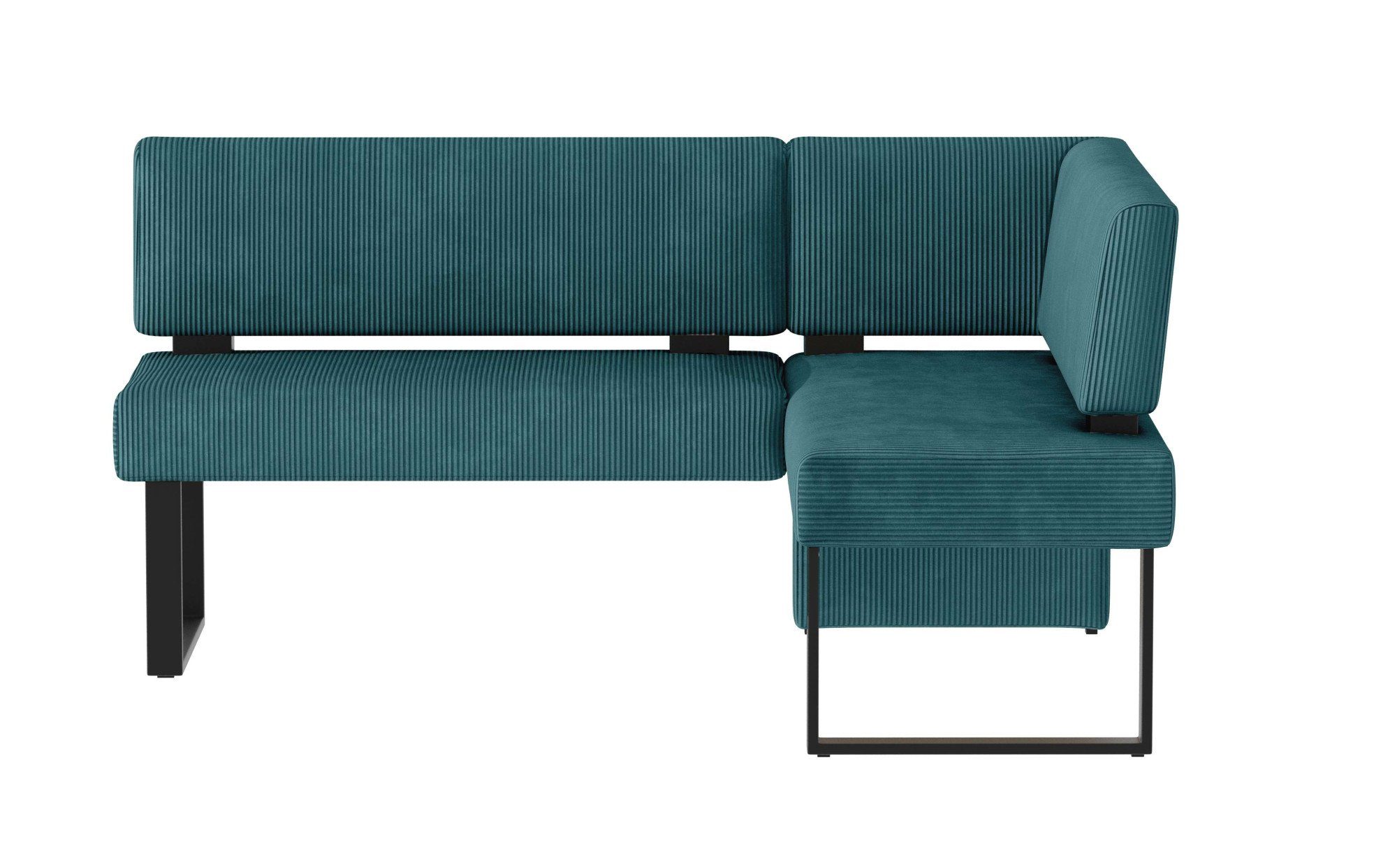 Home affaire Eethoek Oliver Hoekbank met golfvering in de zitting, tafel massief eiken (set, 4-delig)