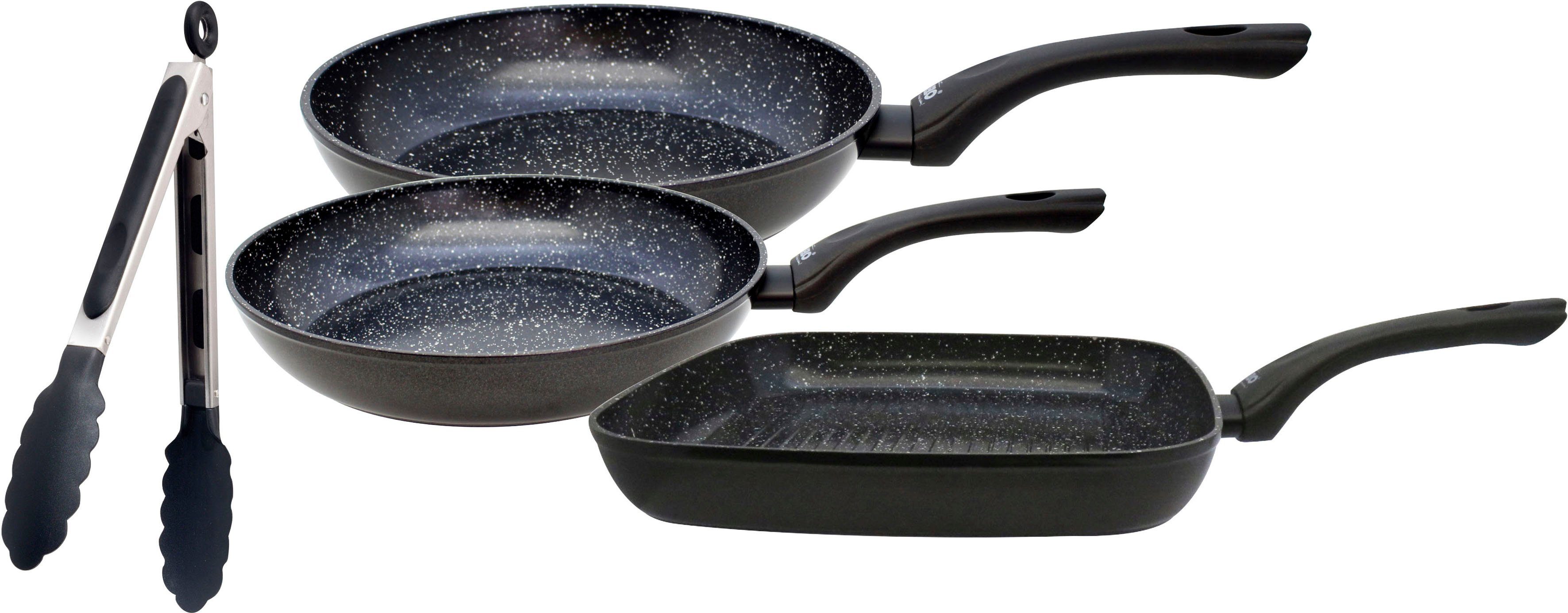 Elo Pannenset Pure Belugo keramische coating, inductie (set, 4-delig) pannensets zwart