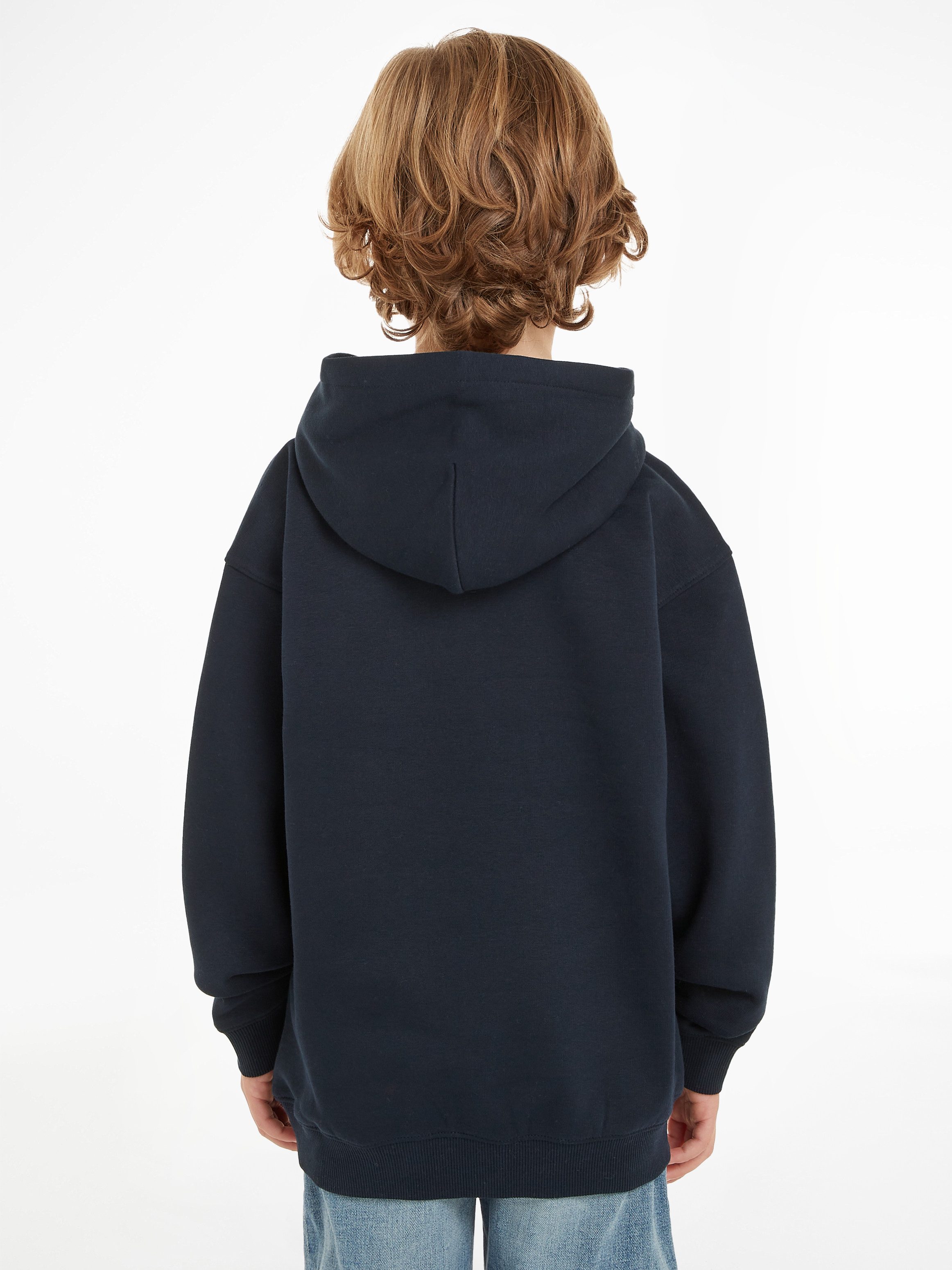 Tommy Hilfiger Hoodie U TIMELESS FLEECE HOODIE Kinderen tot 16 jaar met logostiksel