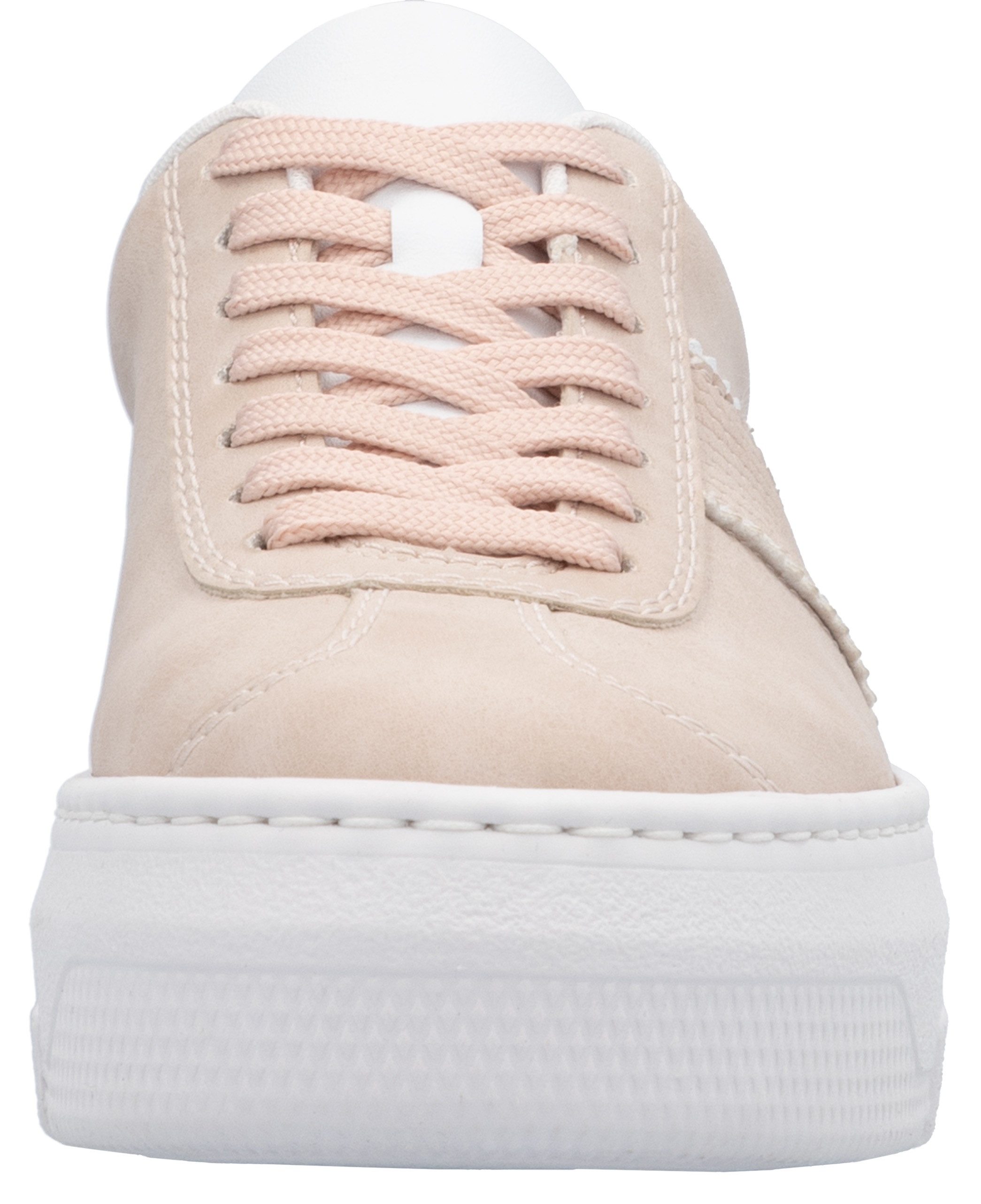 Rieker Plateausneakers veterschoen, lage schoen, vrijetijdsschoen met gepolsterde schachtversteviging