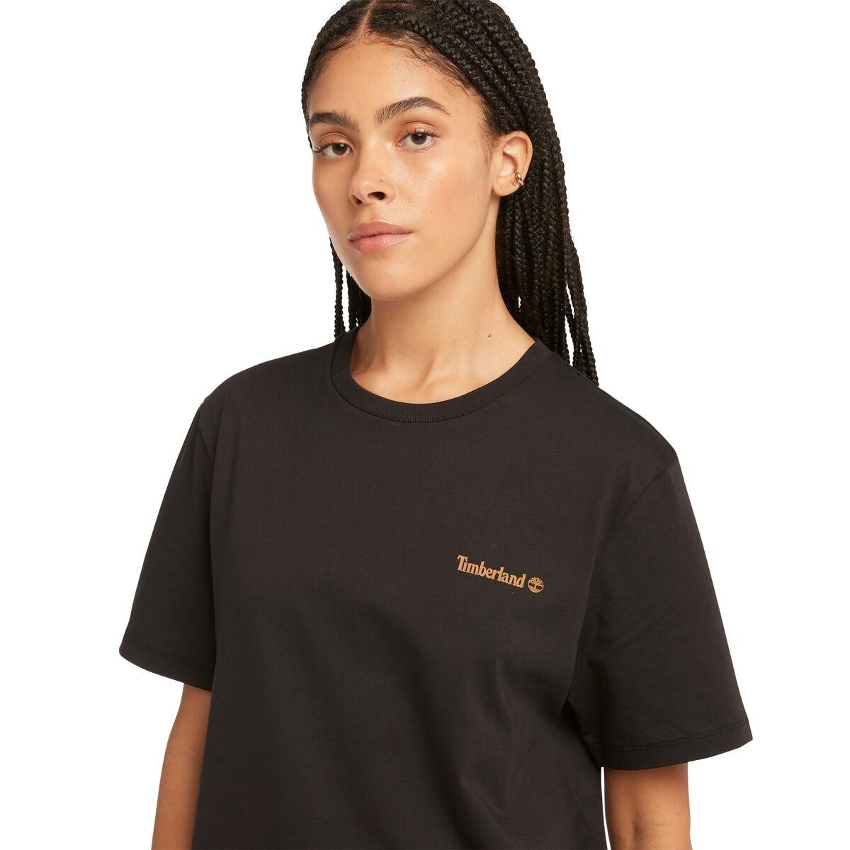 Timberland T-shirt Small Linear Logo Print Tee