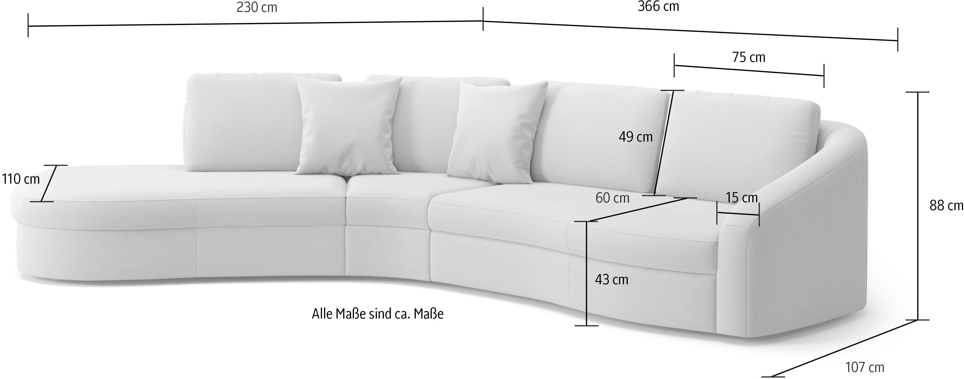 sit&more Hoekbank Jazz L-vorm In meerdere maten verkrijgbaar