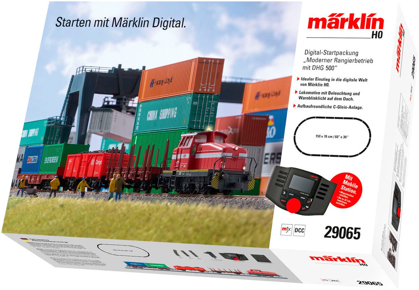 Märklin Modelspoorbaanset Digitale startset moderne rangeeroperatie met DHG 500 - 29065