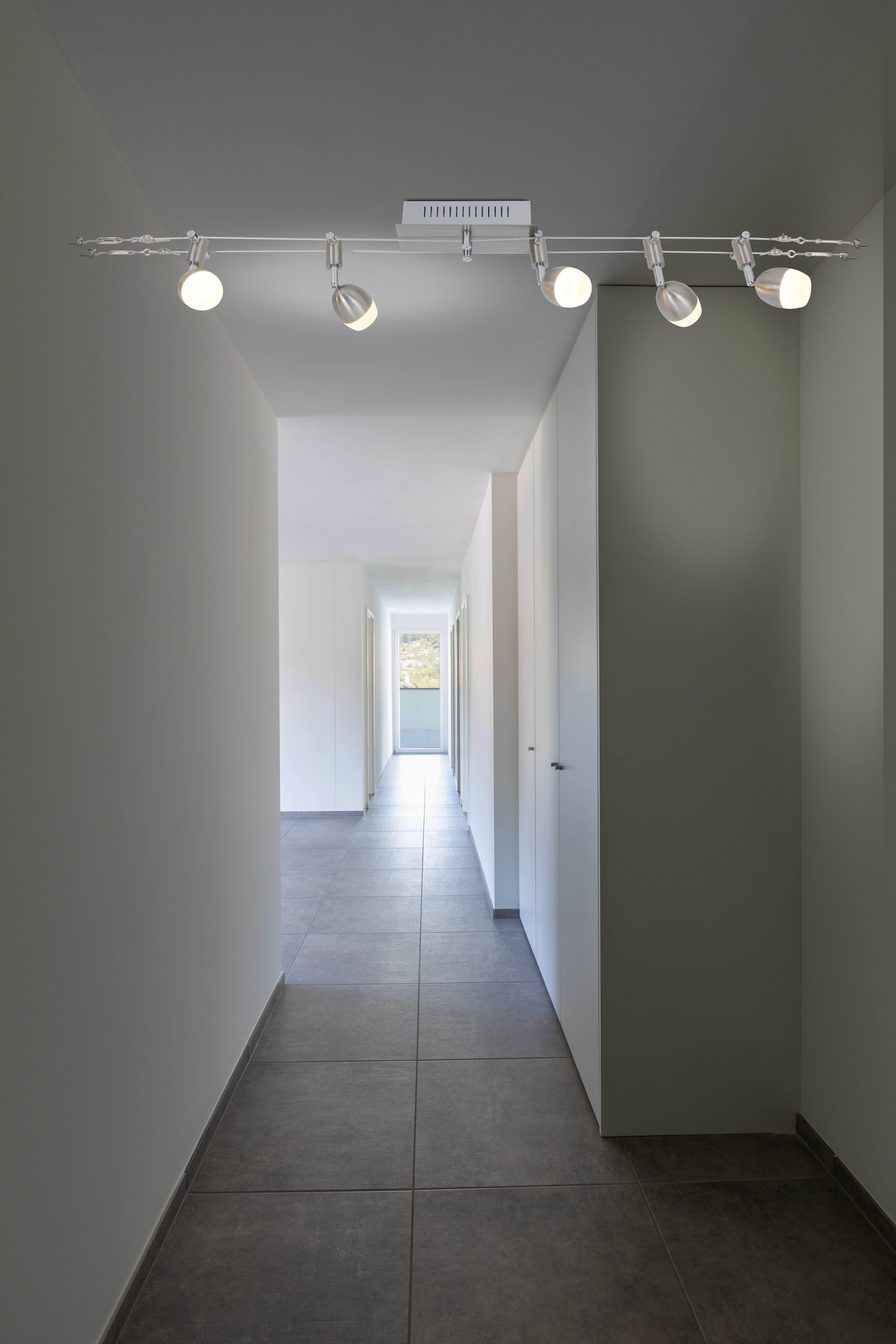 näve Led-plafondlamp TONY naar wens instelbaar, incl. 5x 4w led, energieklasse g (1 stuk)