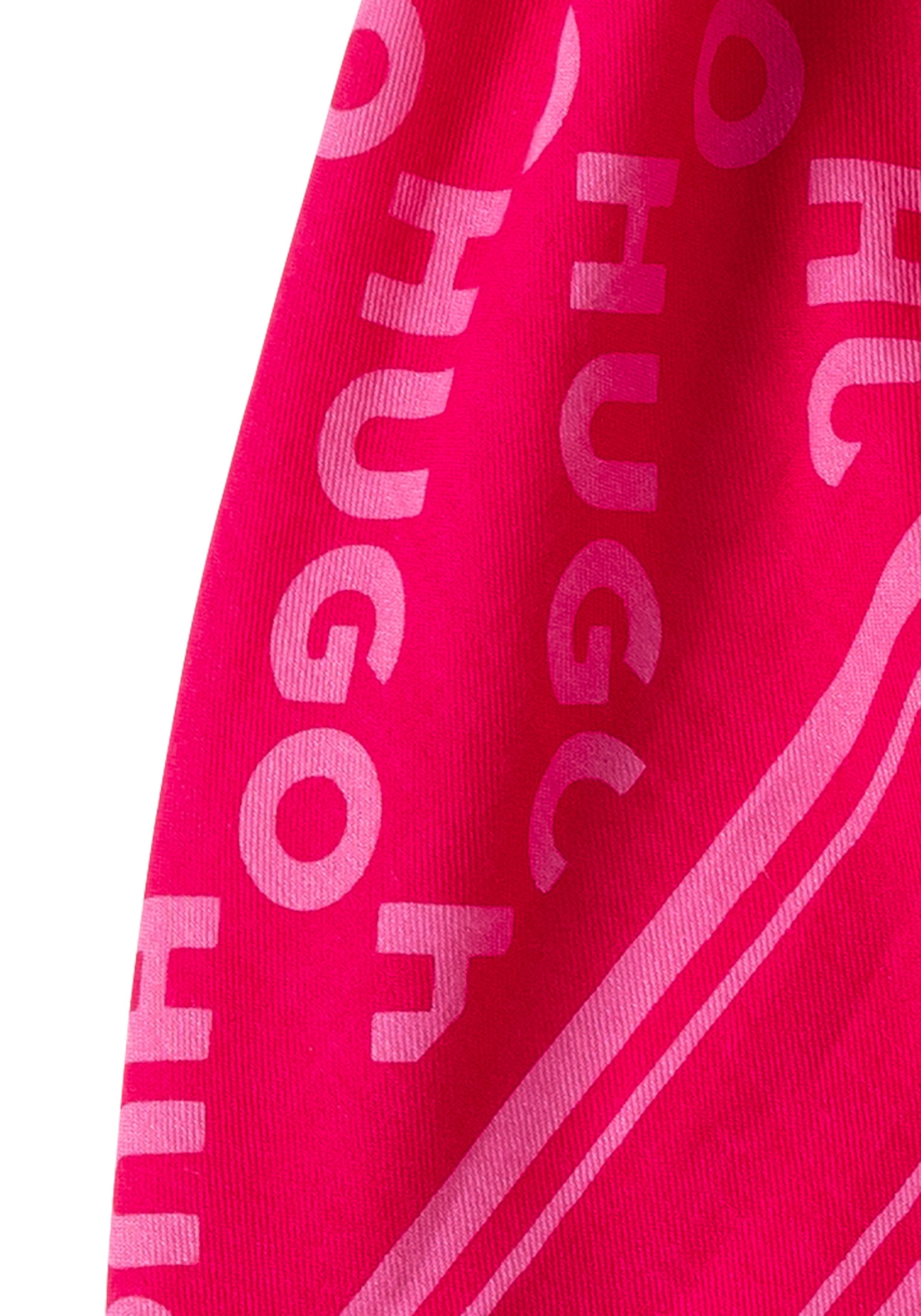 HUGO Sjaal Alycia 120*120 met hugo logoprints
