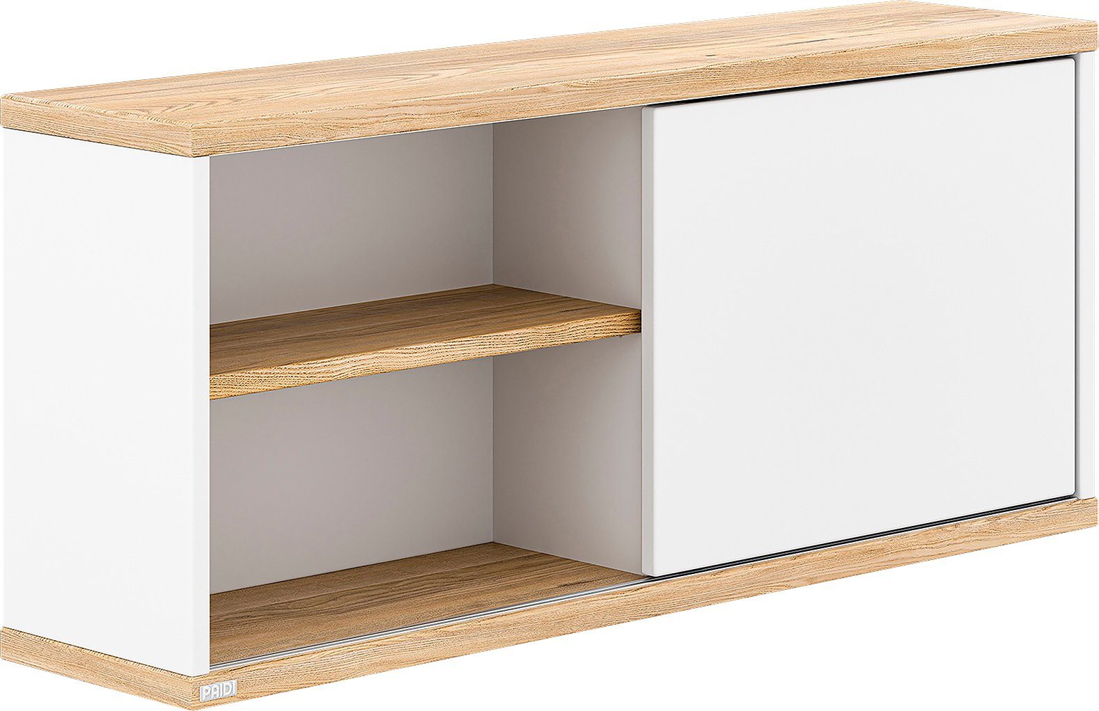 PAIDI Kinderwelten Wandplank Yolanda Schuifdeur, plank links of rechts te monteren wandrekken wit