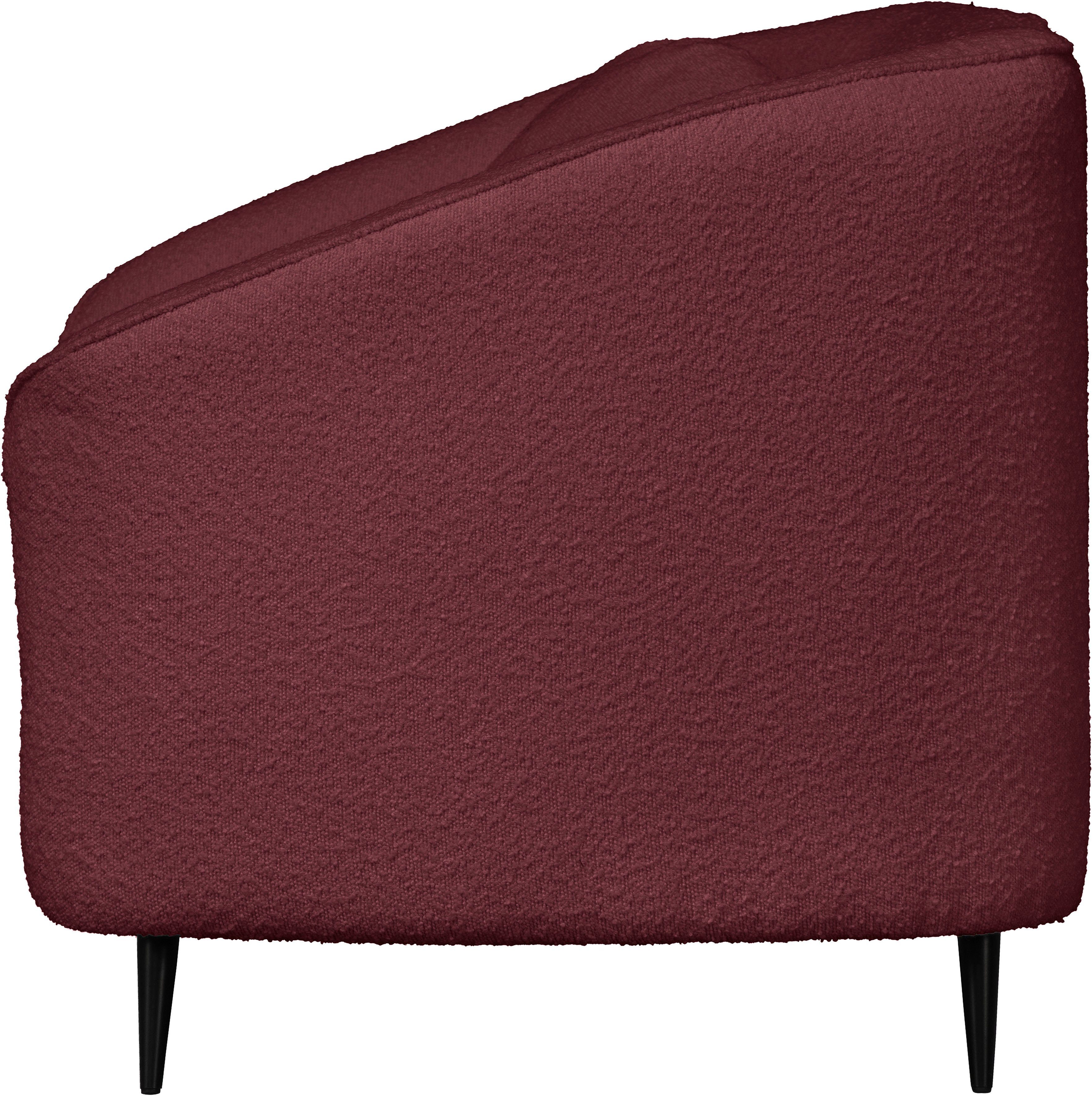 Leonique Fauteuil Ashly in 3 overtrekvarianten, bouclé, fluwelige look en zachte structuurstof.
