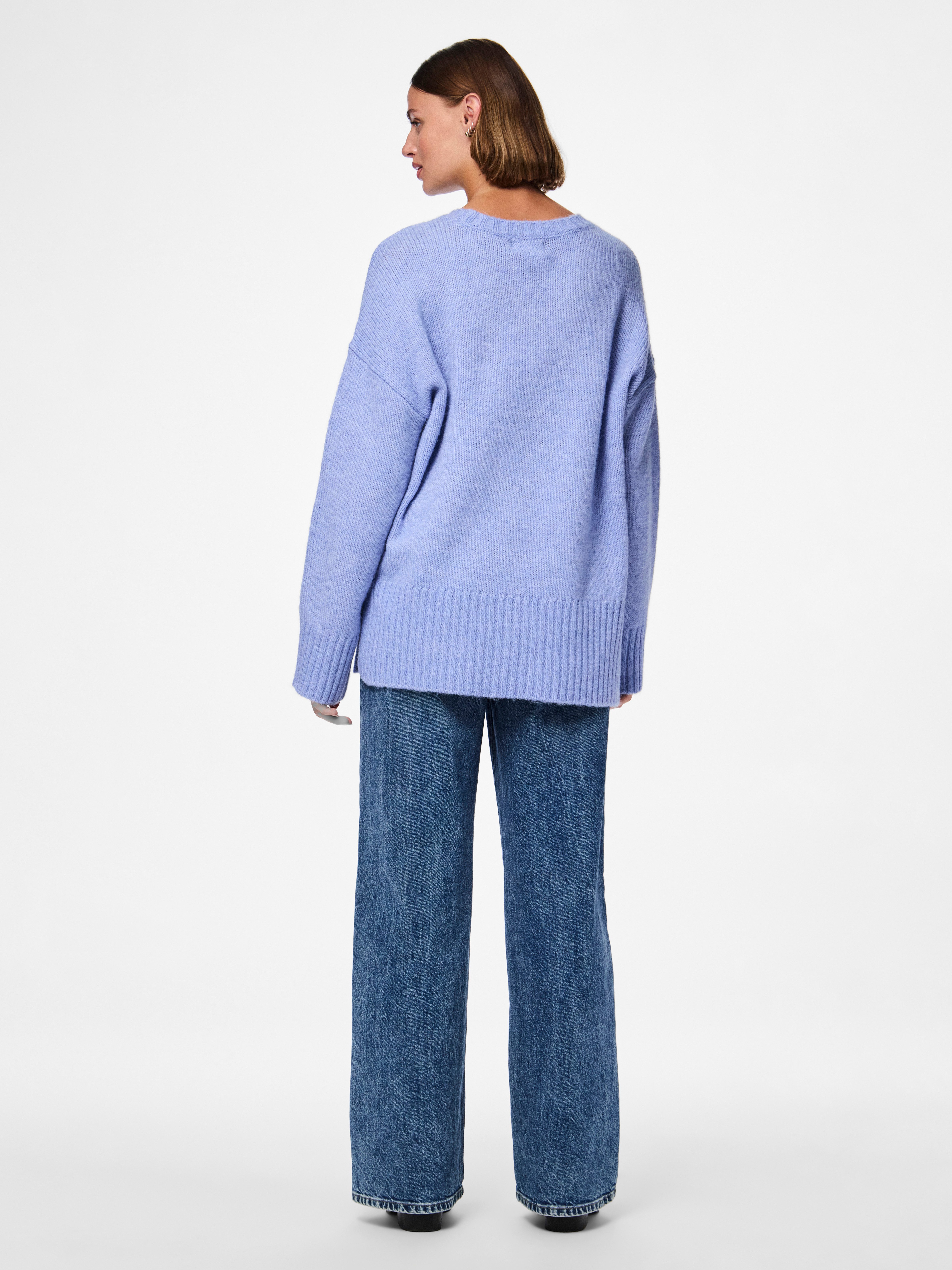 pieces Trui met ronde hals PCNANCY LS LOOSE O-NECK KNIT NOOS BC