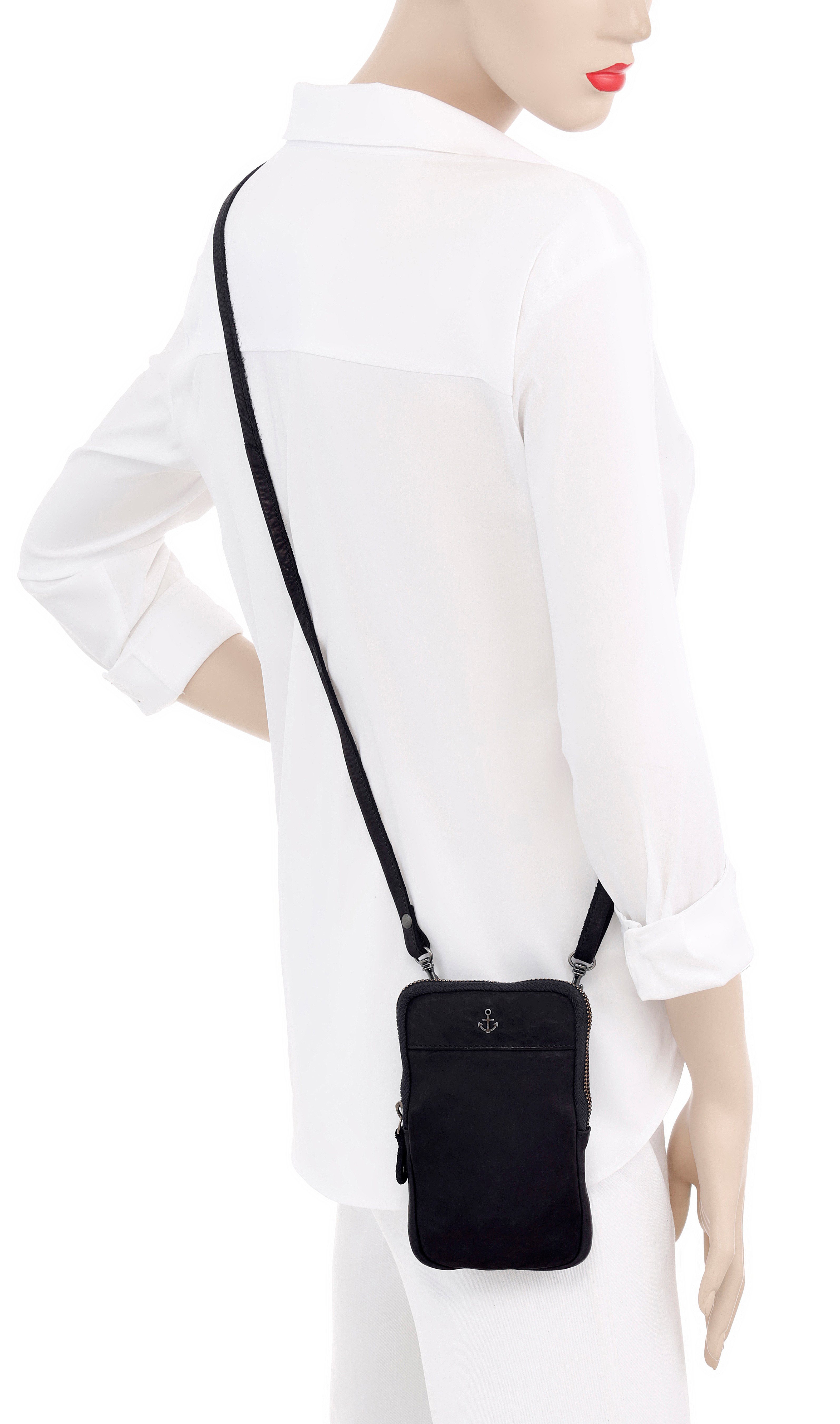 HARBOUR 2nd Mini-bag BENITA van stevig leer met kenmerkende merk-anker-label
