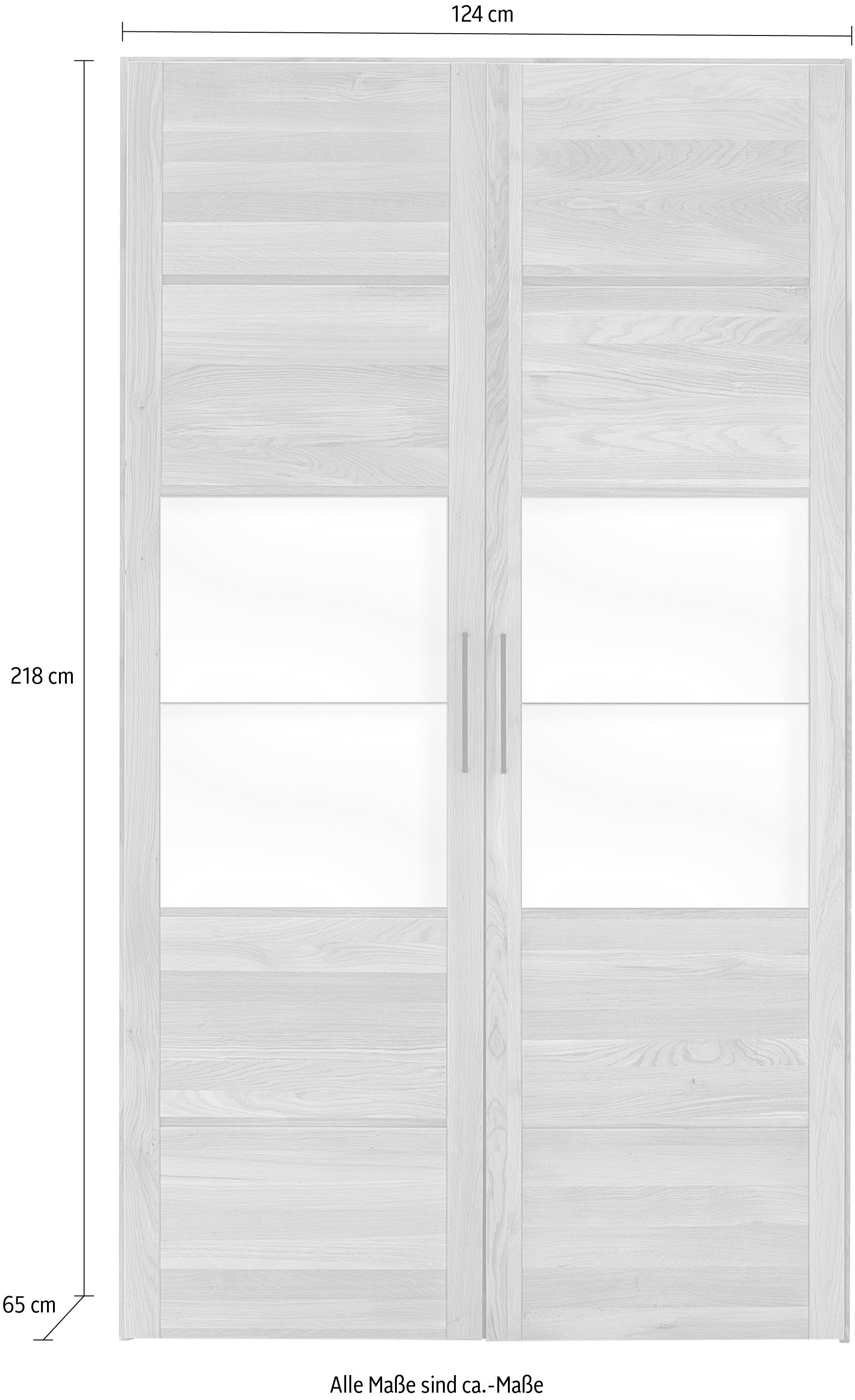 Home affaire Draaideurkast Chamara van massief eikenhout, in verschillende breedten, hoogte 218 cm
