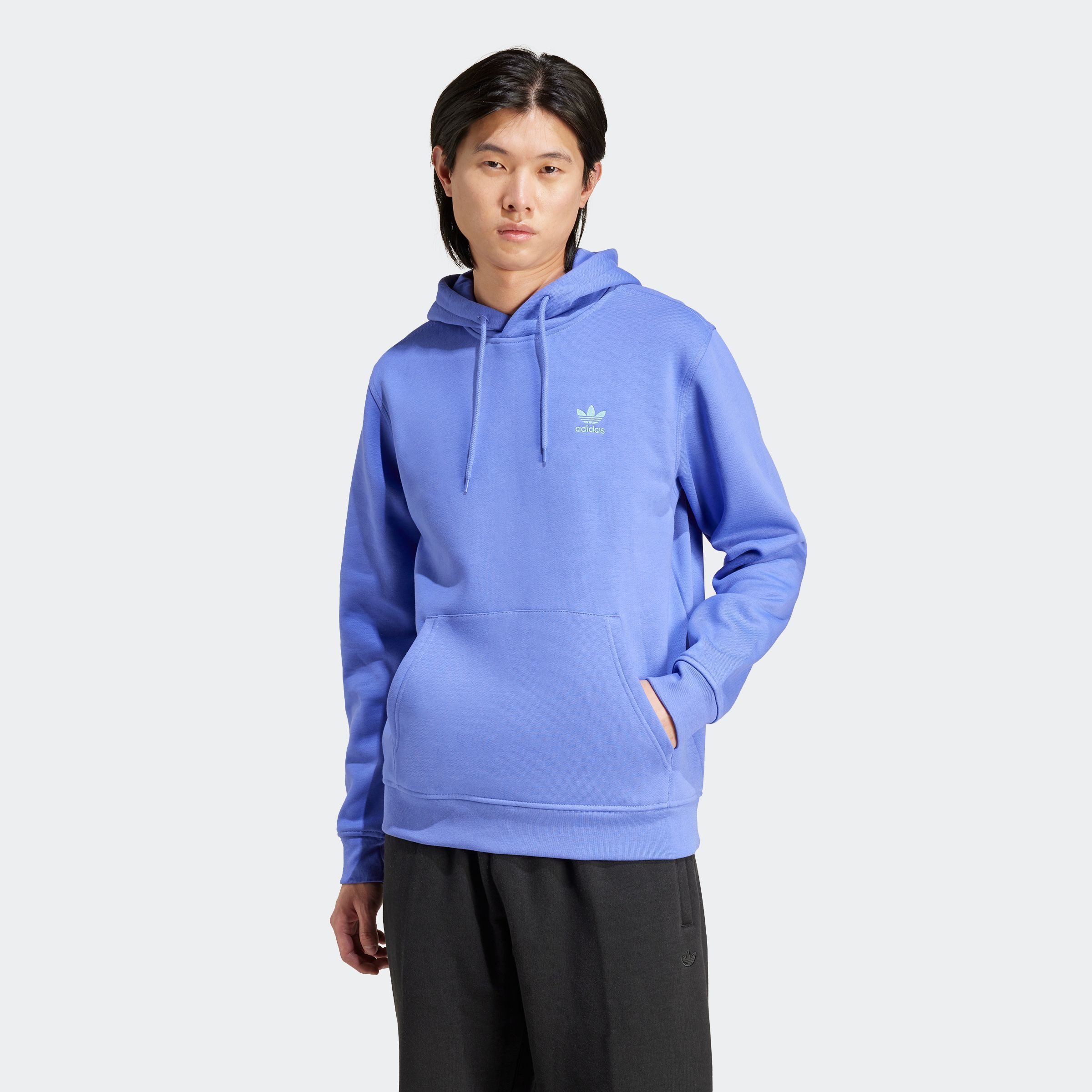 adidas Originals Hoodie ESS HD Basic hoodie, capuchonpullover met logo heren hoodies maat L blauw