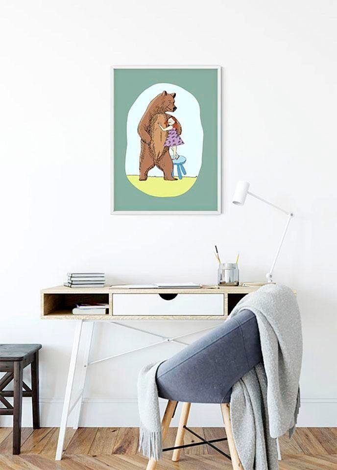 Komar Wanddecoratie Lili and Bear Wanddecoratie - zonder lijst (1 stuk)