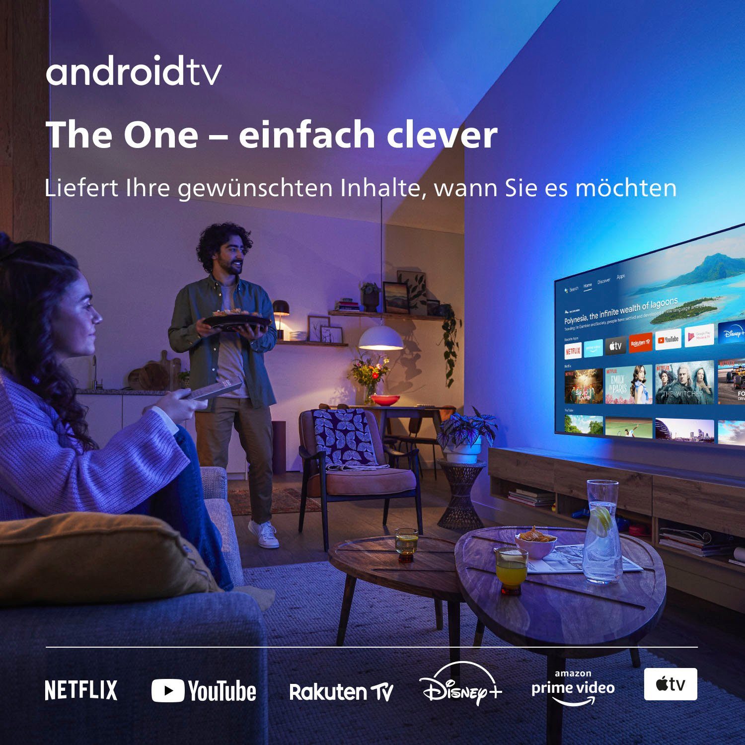 Philips Led-TV 86PUS8807/12, 217 cm / 86", 4K Ultra HD, Android TV - Smart TV - Google TV