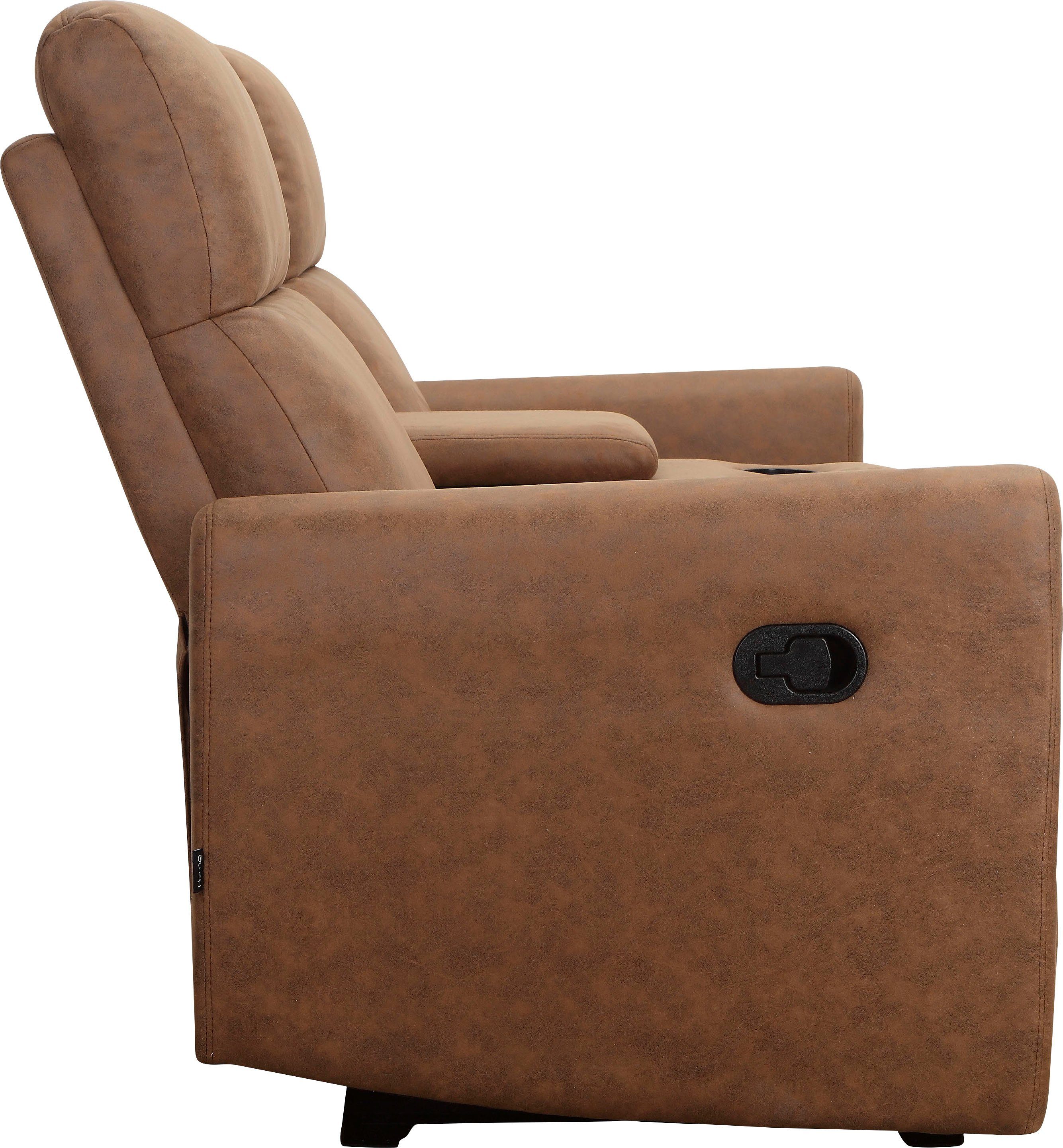 Home affaire 2-zitsbank Daoulas, 2-zits bioscoopbank, TV-fauteuil, multimedia bank