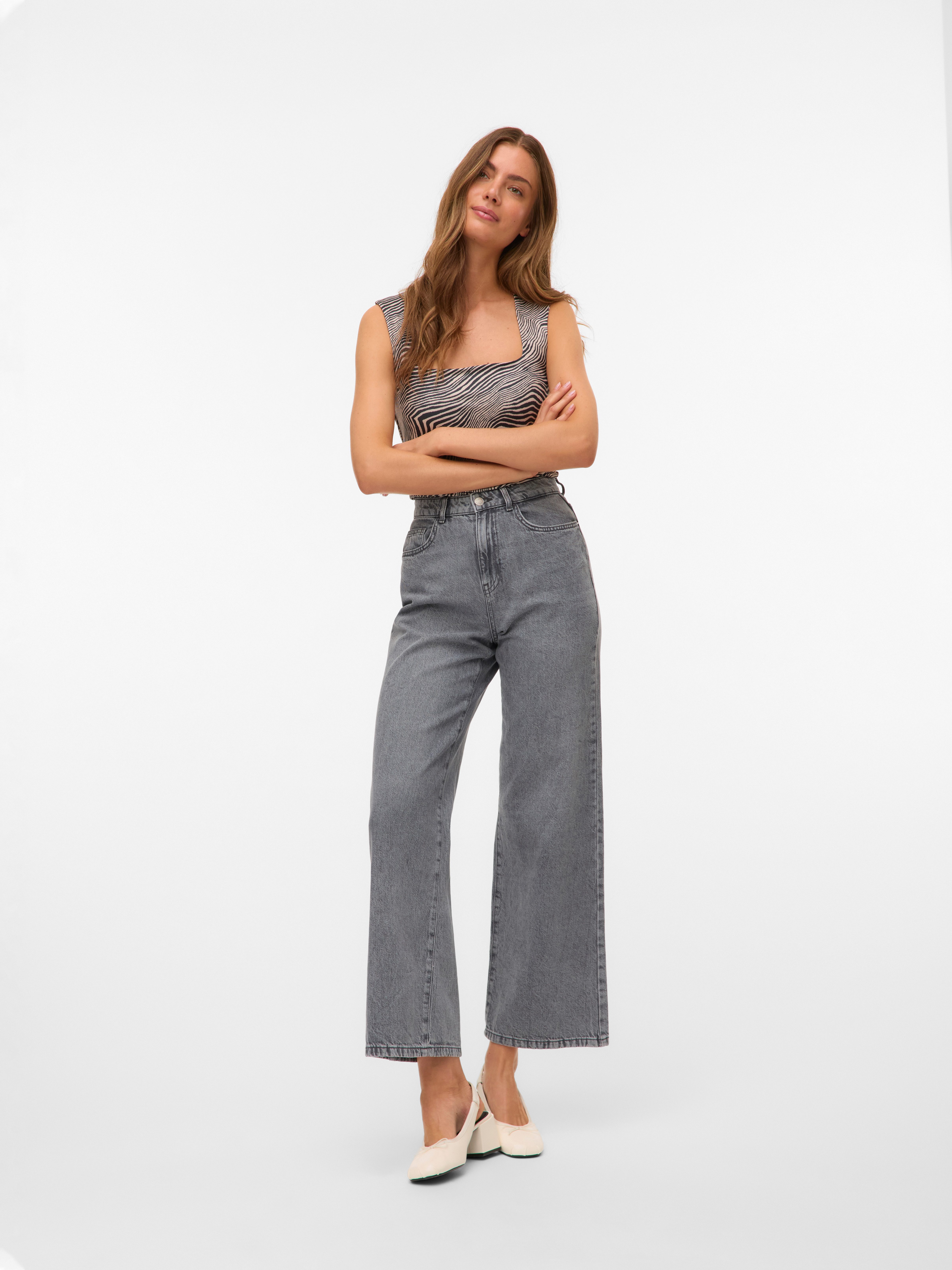 Vero Moda Shirttop VMMILLION SL SQUARE NECK TOP JRS NOOS